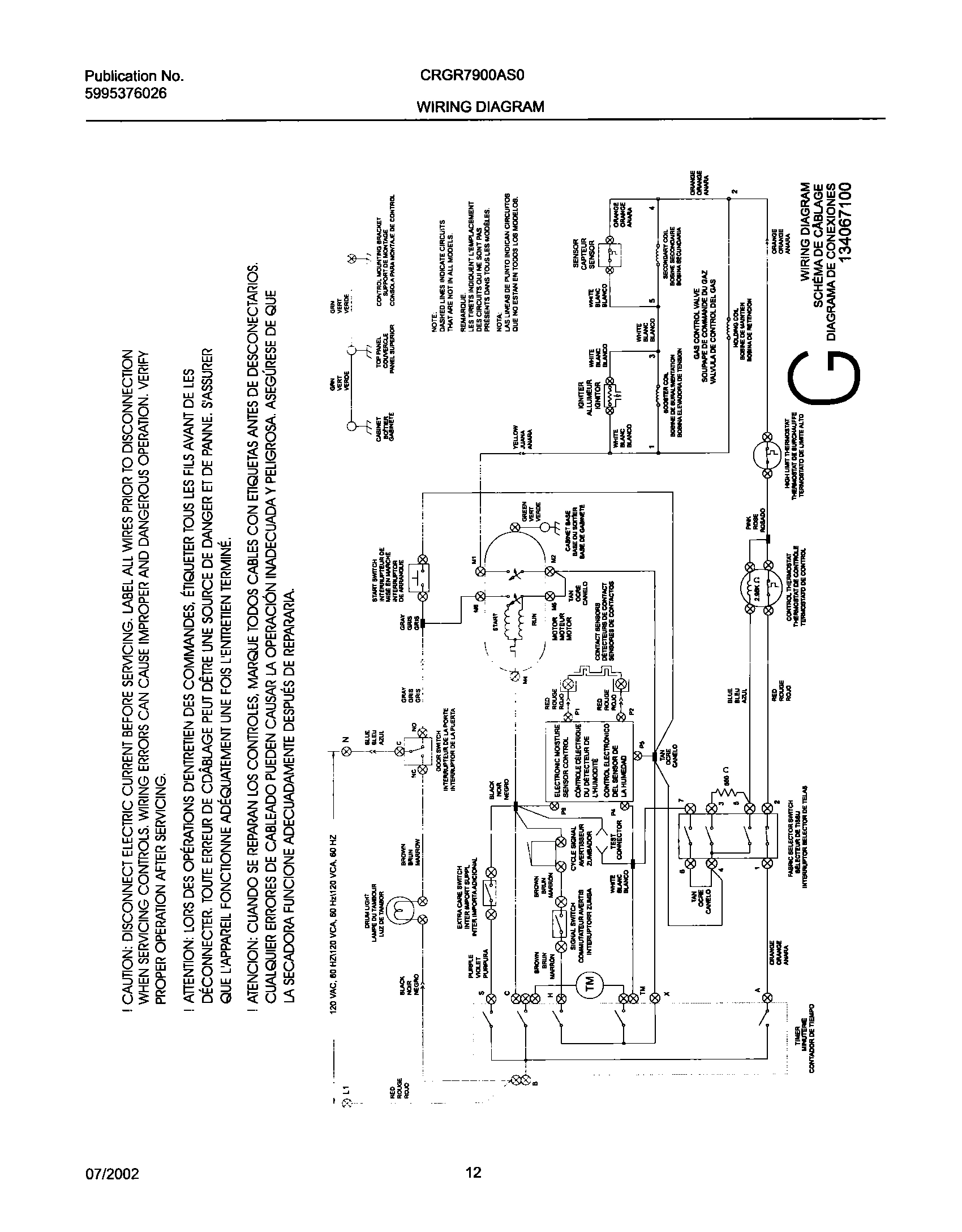 12 - 134067100 WIRING DIAGRAM