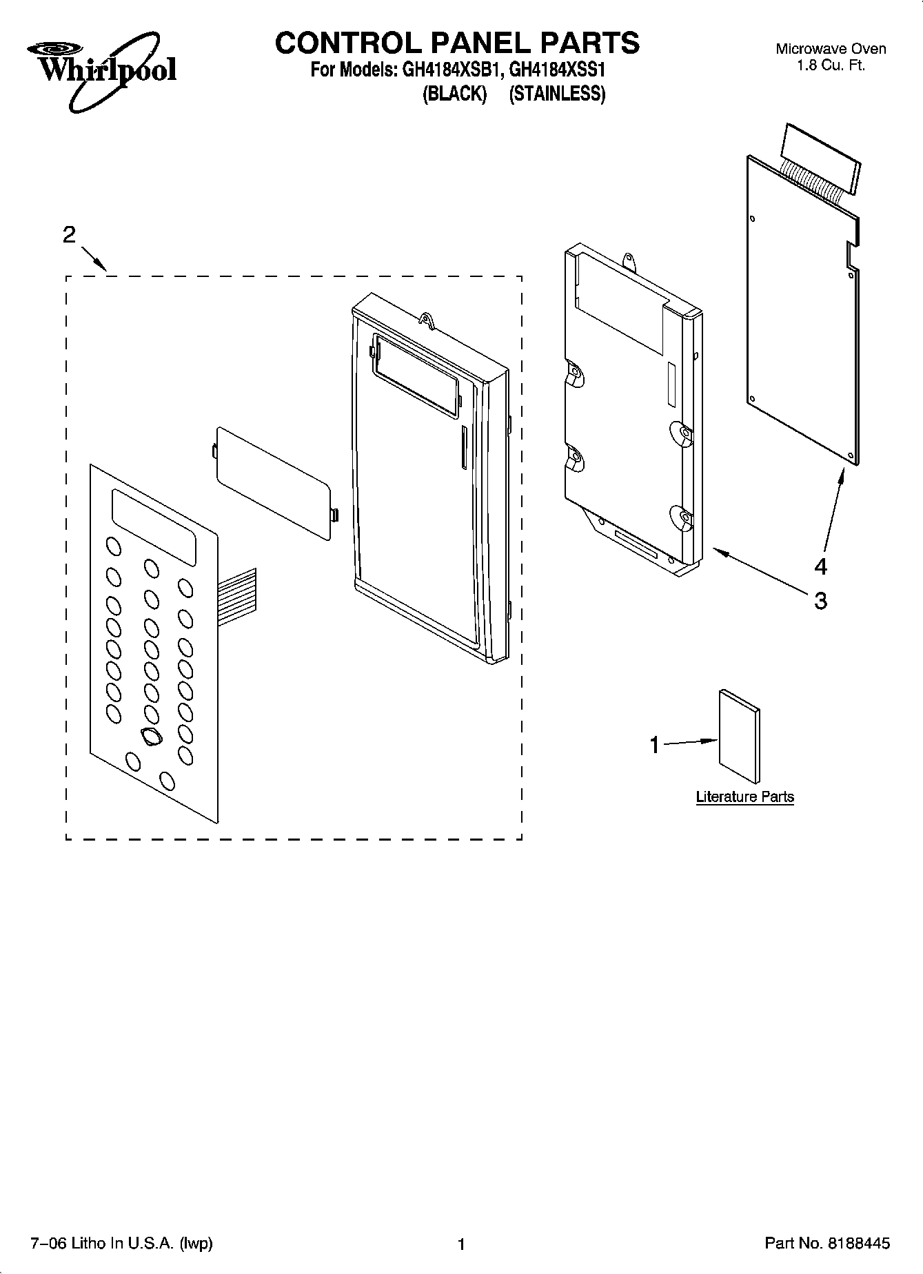 01 - CONTROL PANEL PARTS