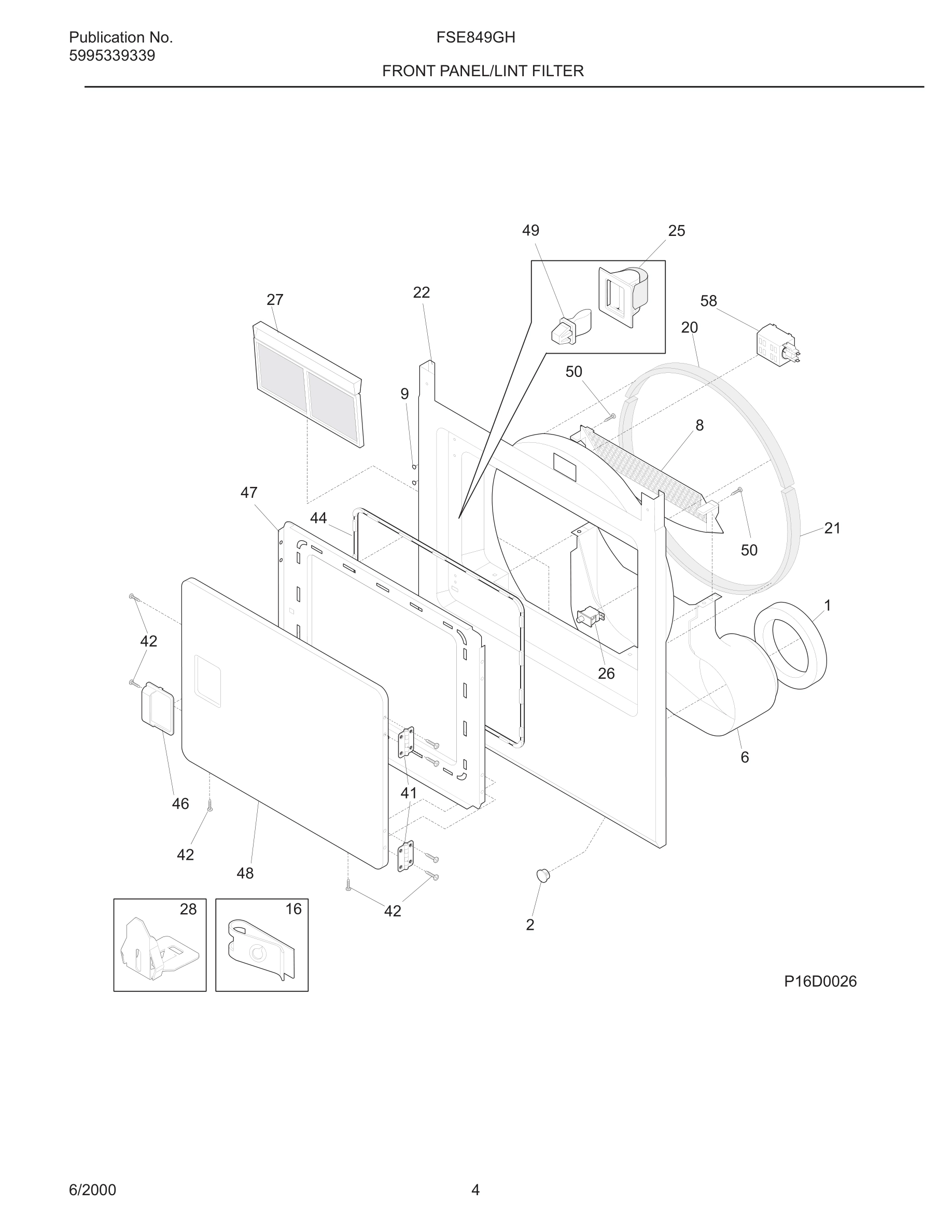 05 - FRONT PANEL/LINT FILTER