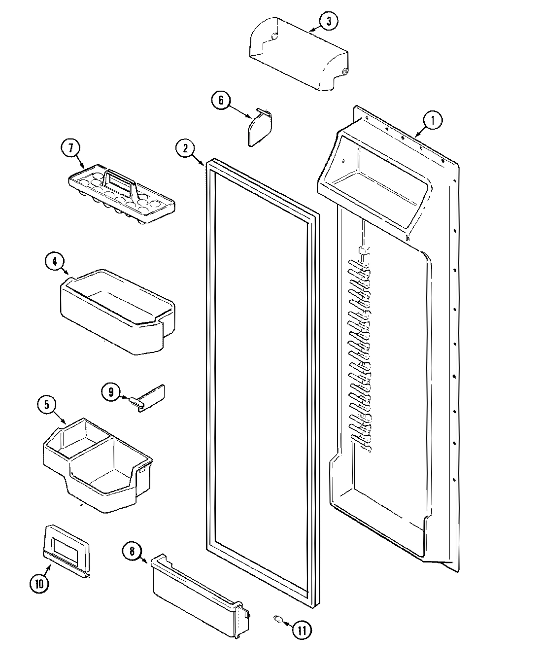 07 - FRESH FOOD INNER DOOR (BISQUE)