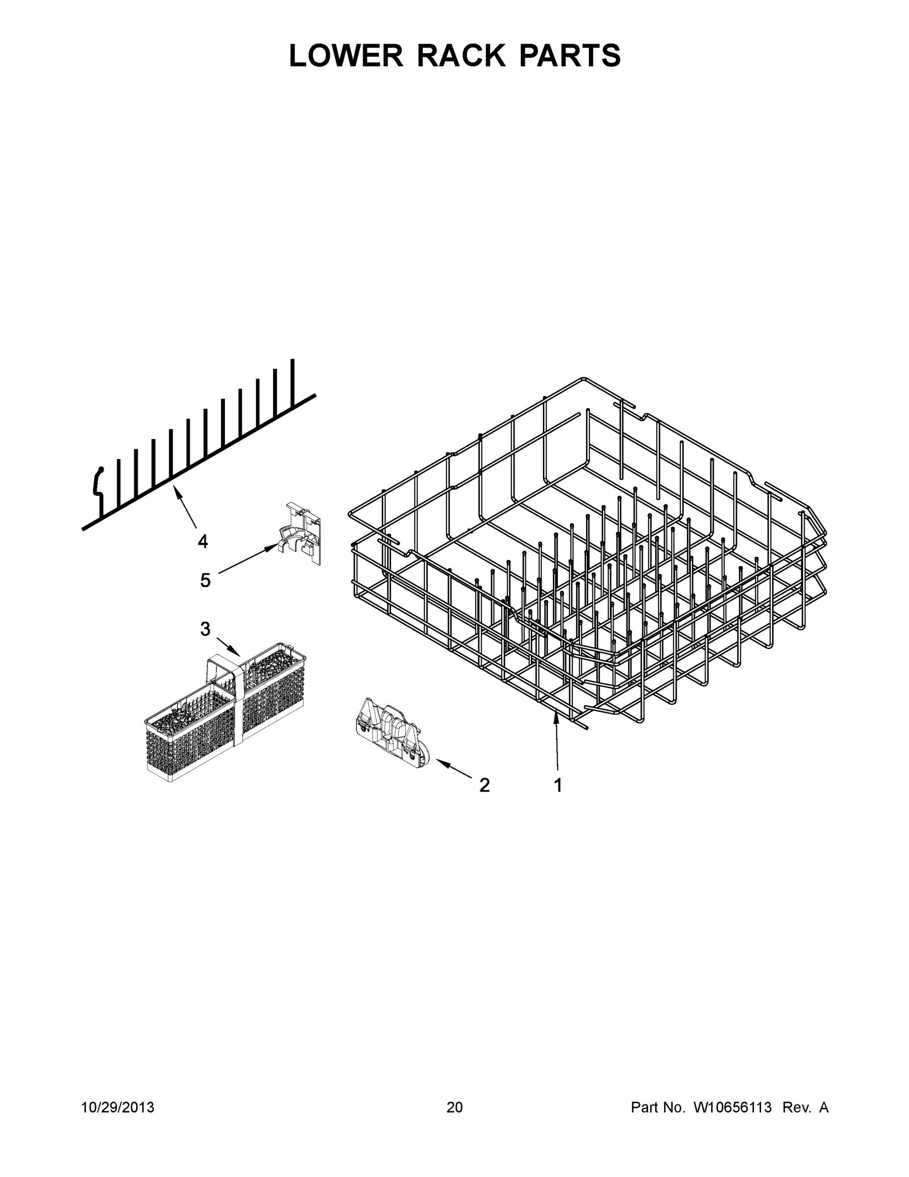 11 - LOWER RACK PARTS
