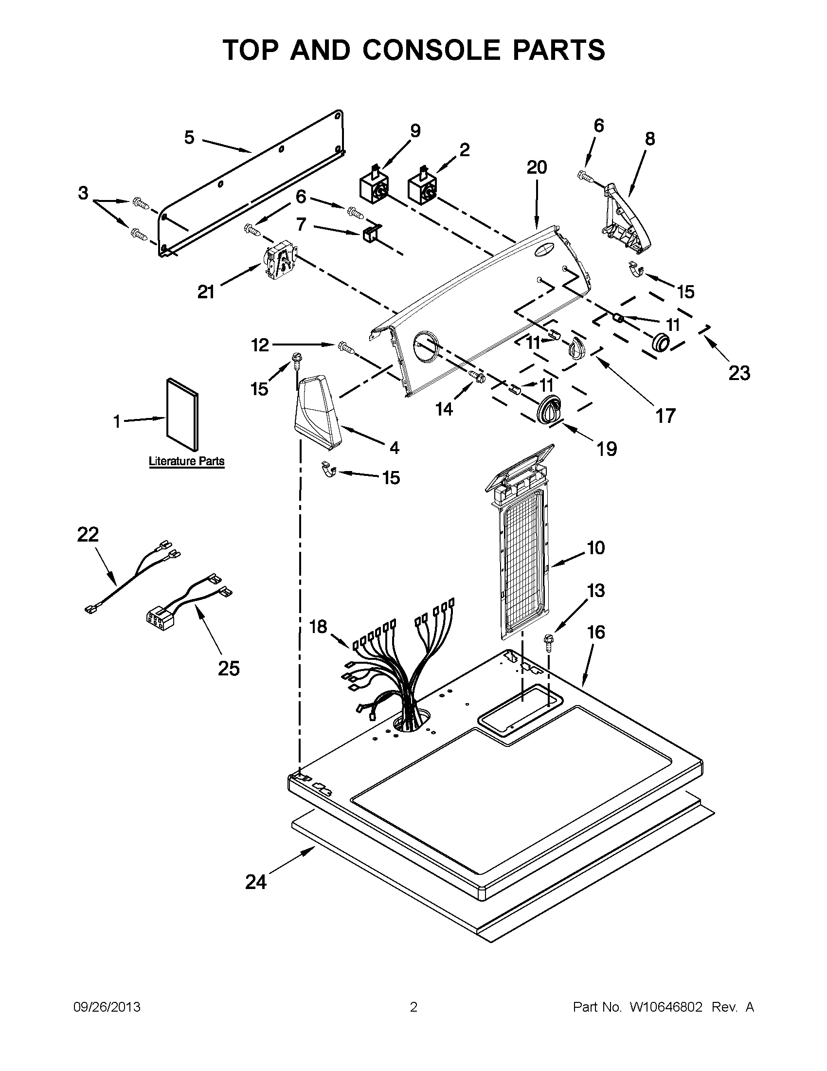 02 - TOP AND CONSOLE PARTS