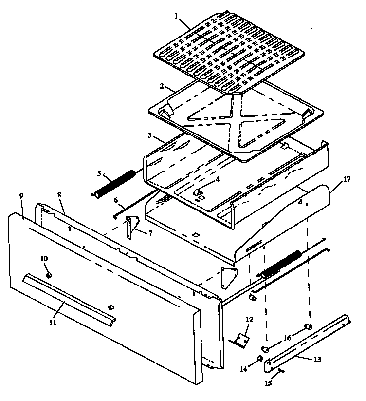 02 - BROILER DRAWER ASSY