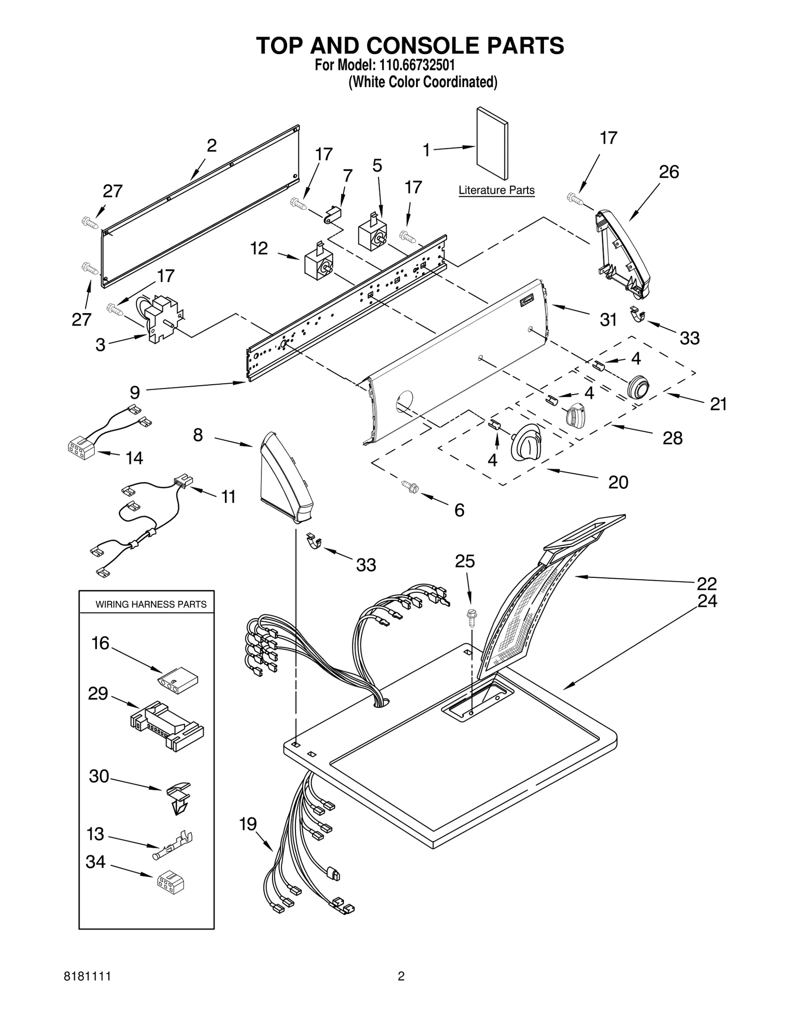 TOP AND CONSOLE PARTS