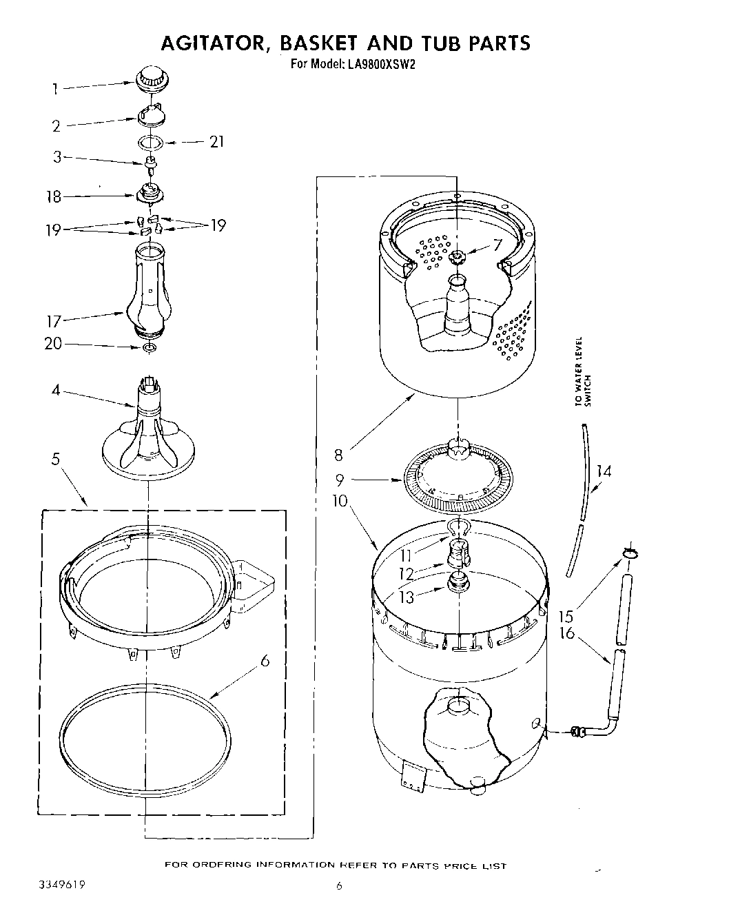 04 - AGITATOR, BASKET AND TUB