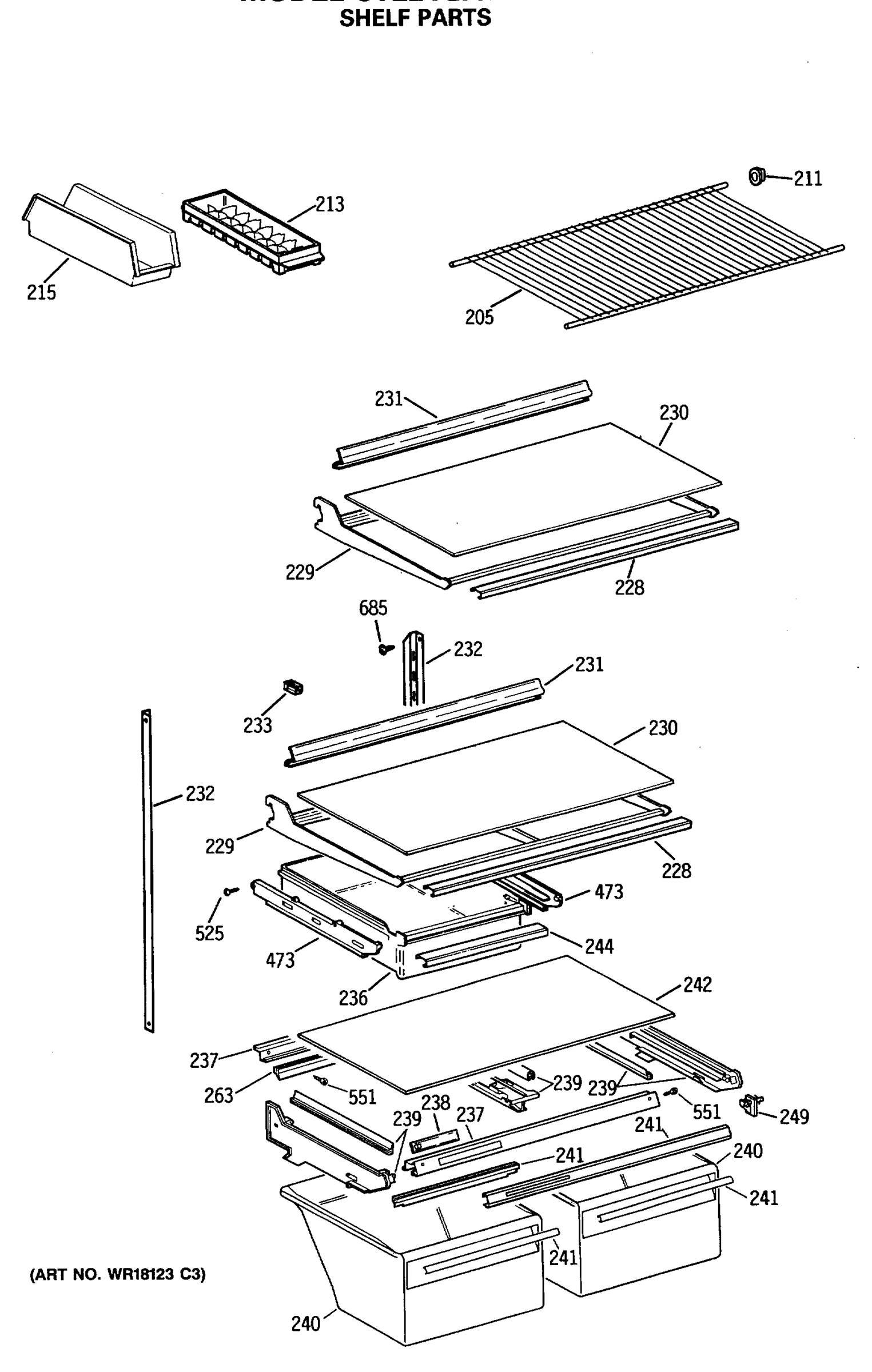SHELF PARTS
