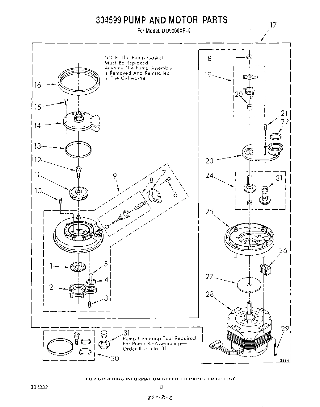 06 - 304599 PUMP AND MOTOR