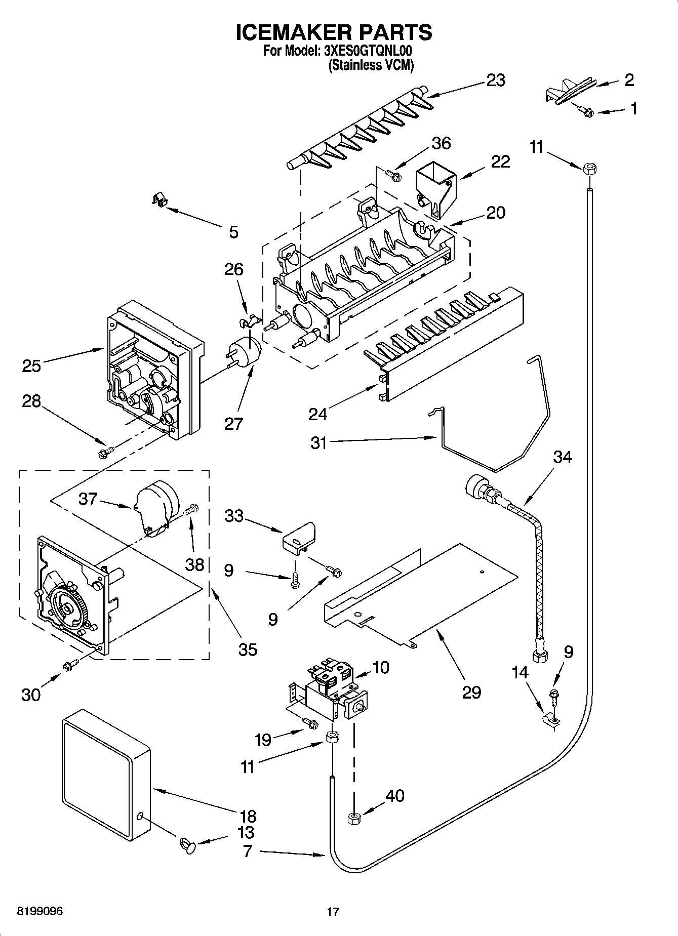 10 - ICEMAKER PARTS