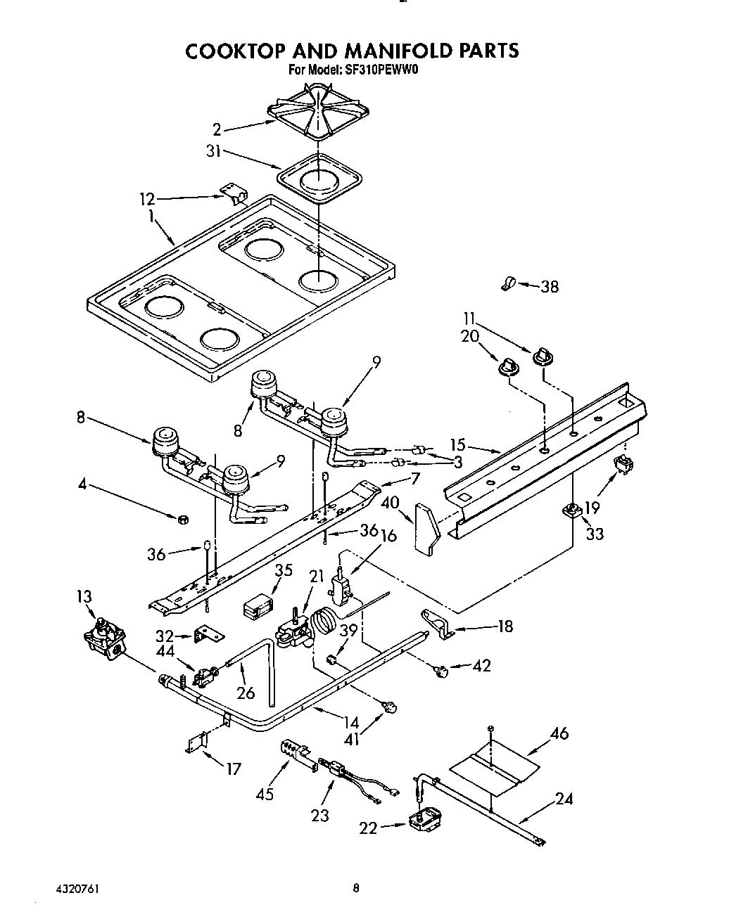 06 - COOKTOP AND MANIFOLD, LIT/OPTIONAL