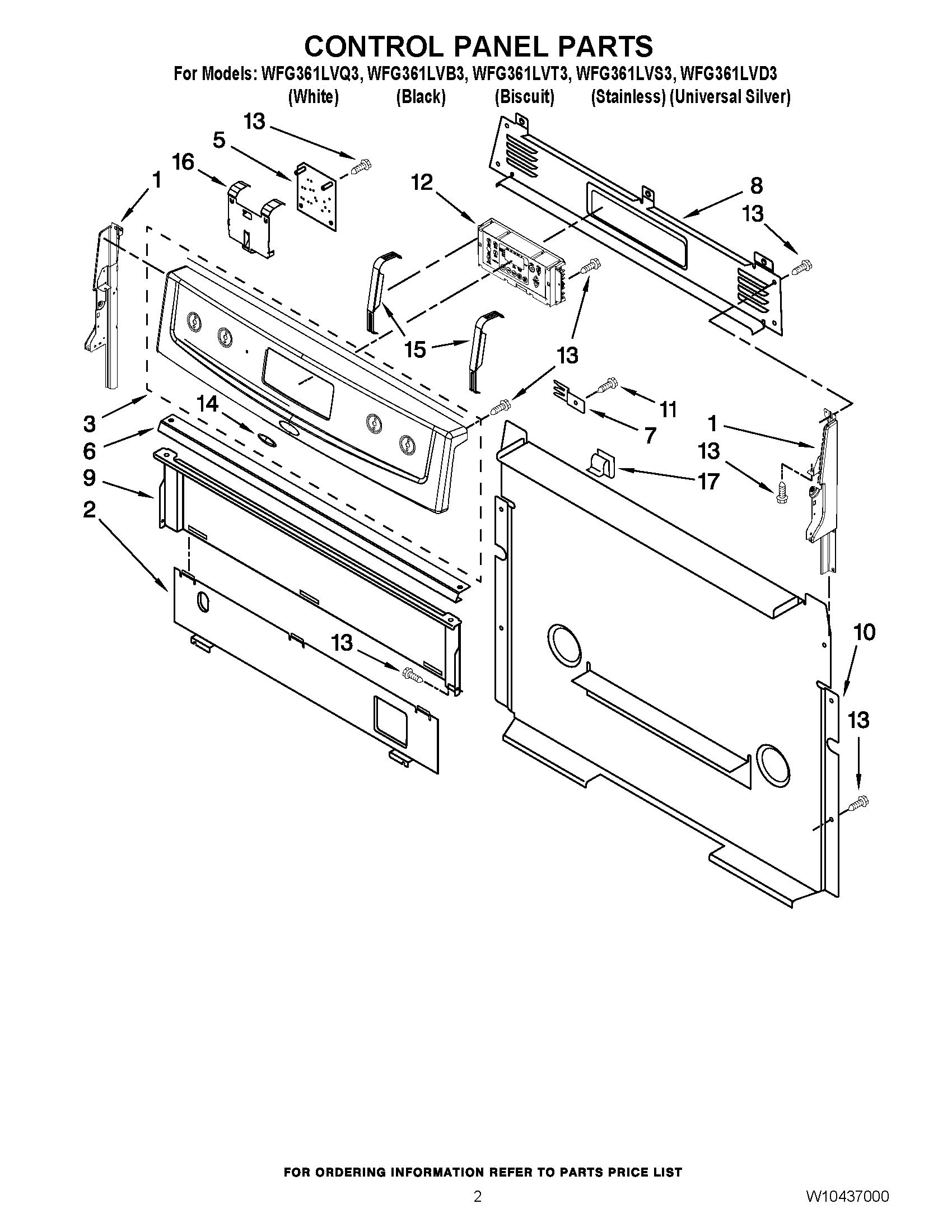 02 - CONTROL PANEL PARTS