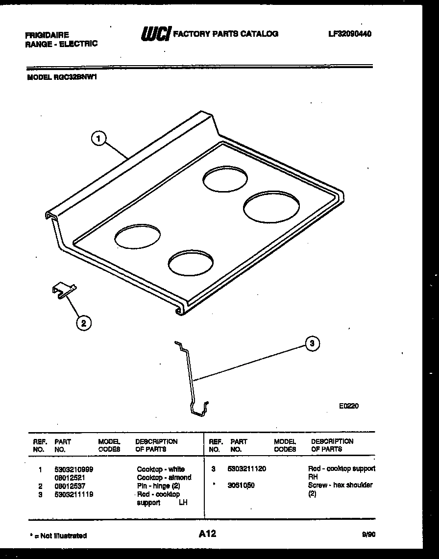 03 - COOKTOP PARTS