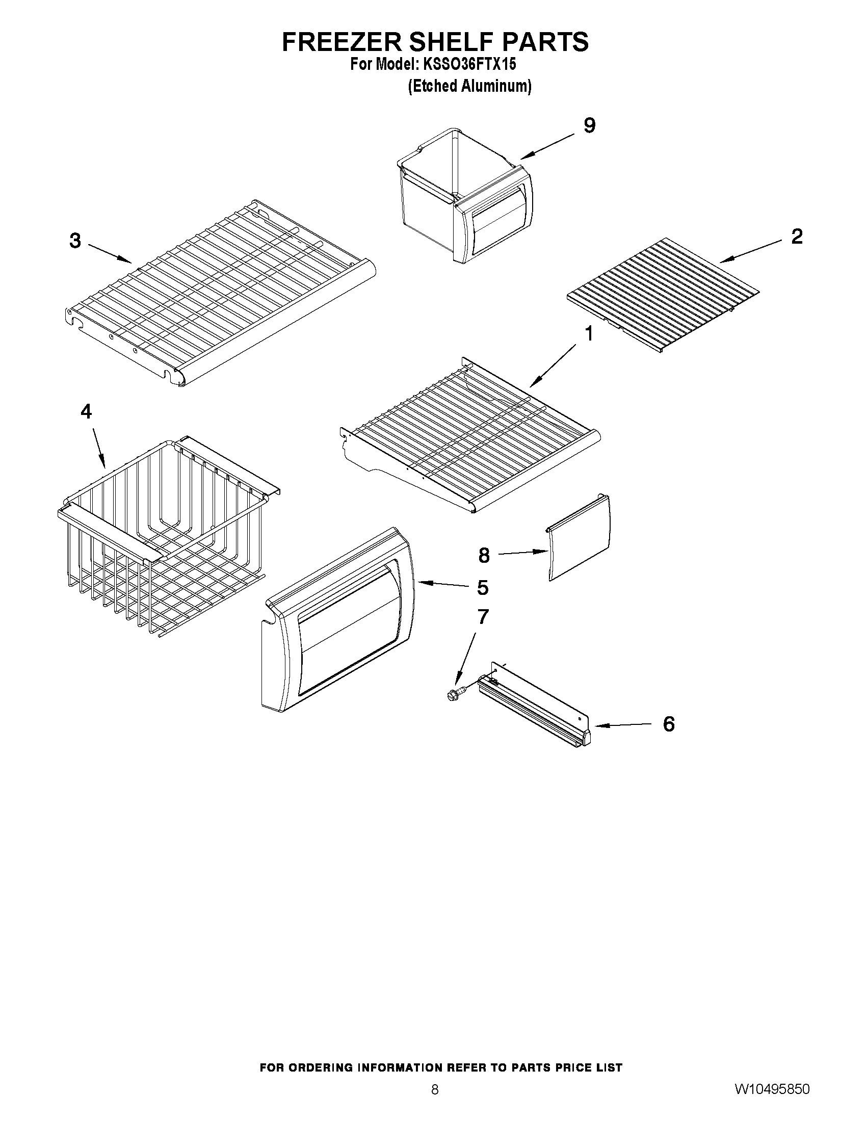 06 - FREEZER SHELF PARTS