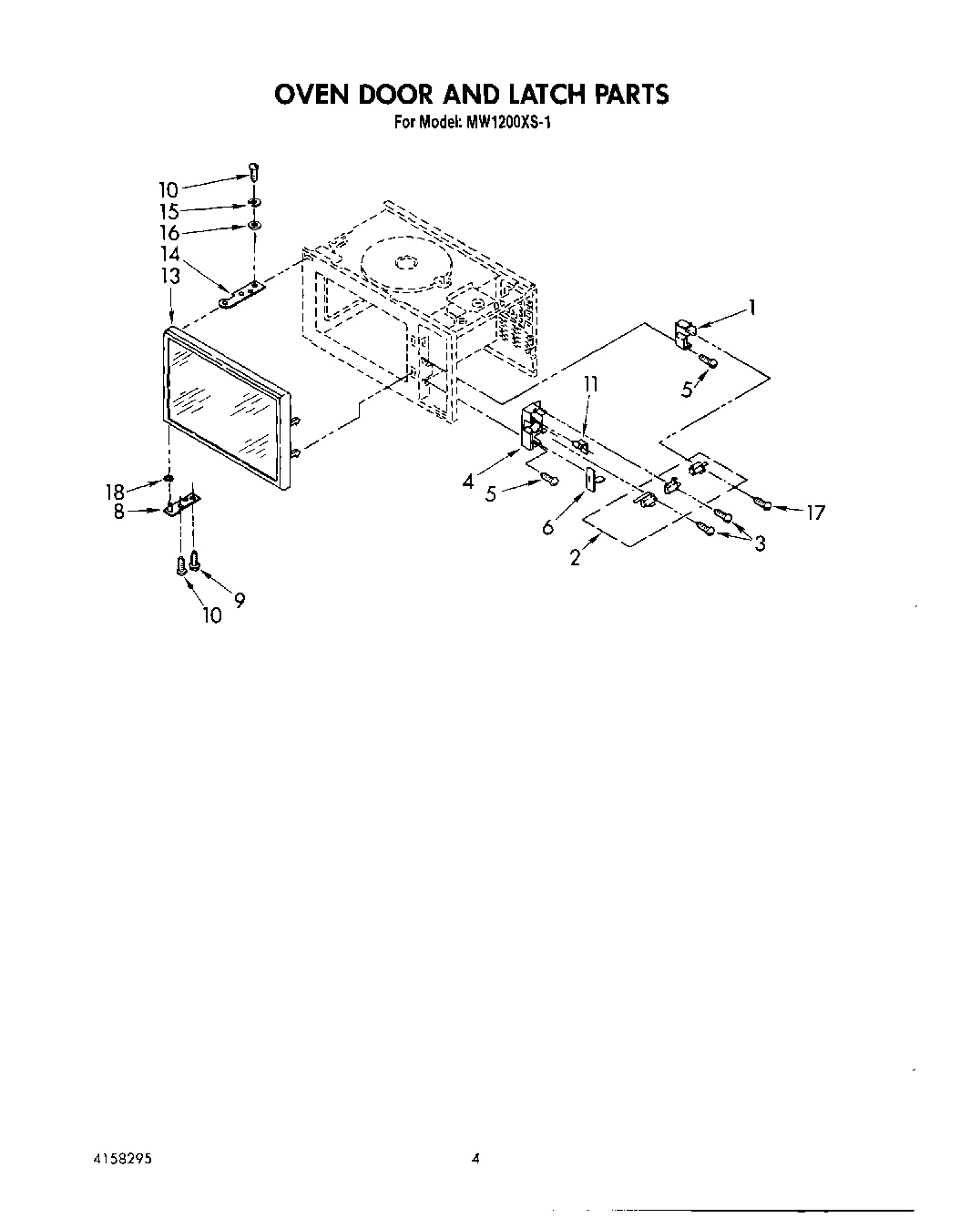 04 - OVEN DOOR AND LATCH