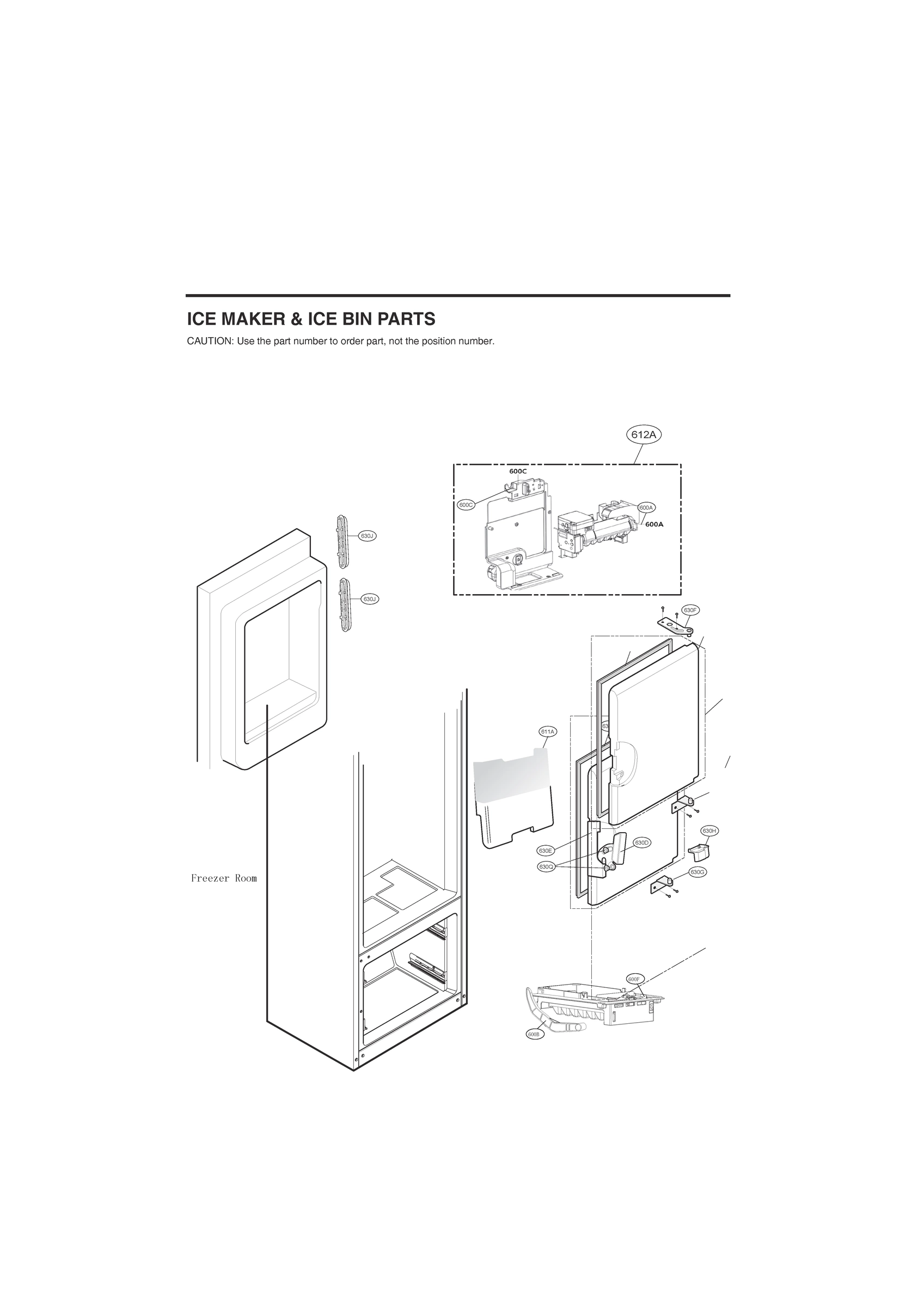 ICE MAKER & ICE BIN PARTS
