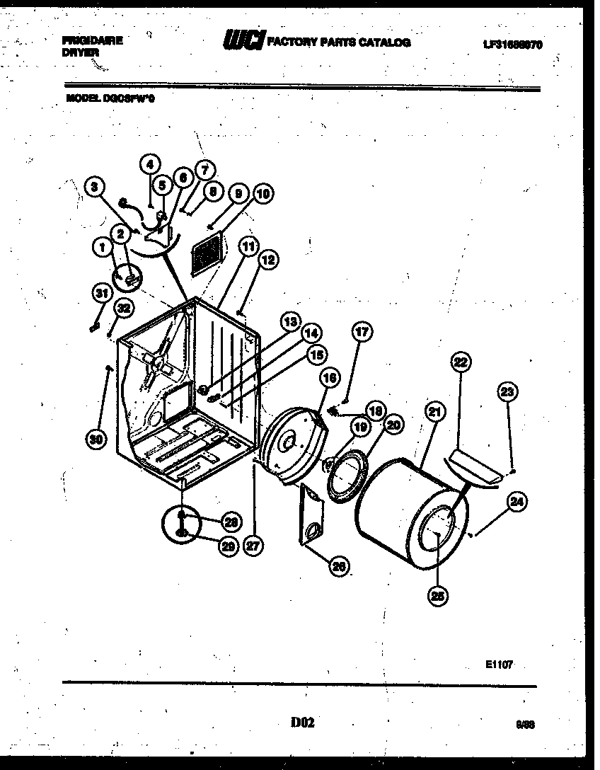 02 - CABINET AND COMPONENT PARTS
