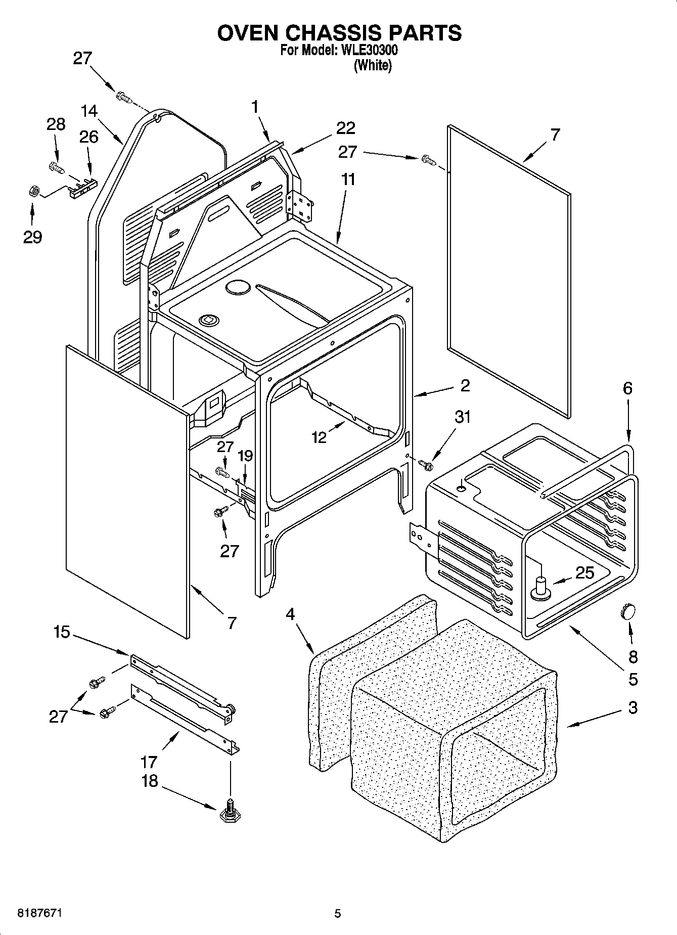 04 - OVEN CHASSIS PARTS