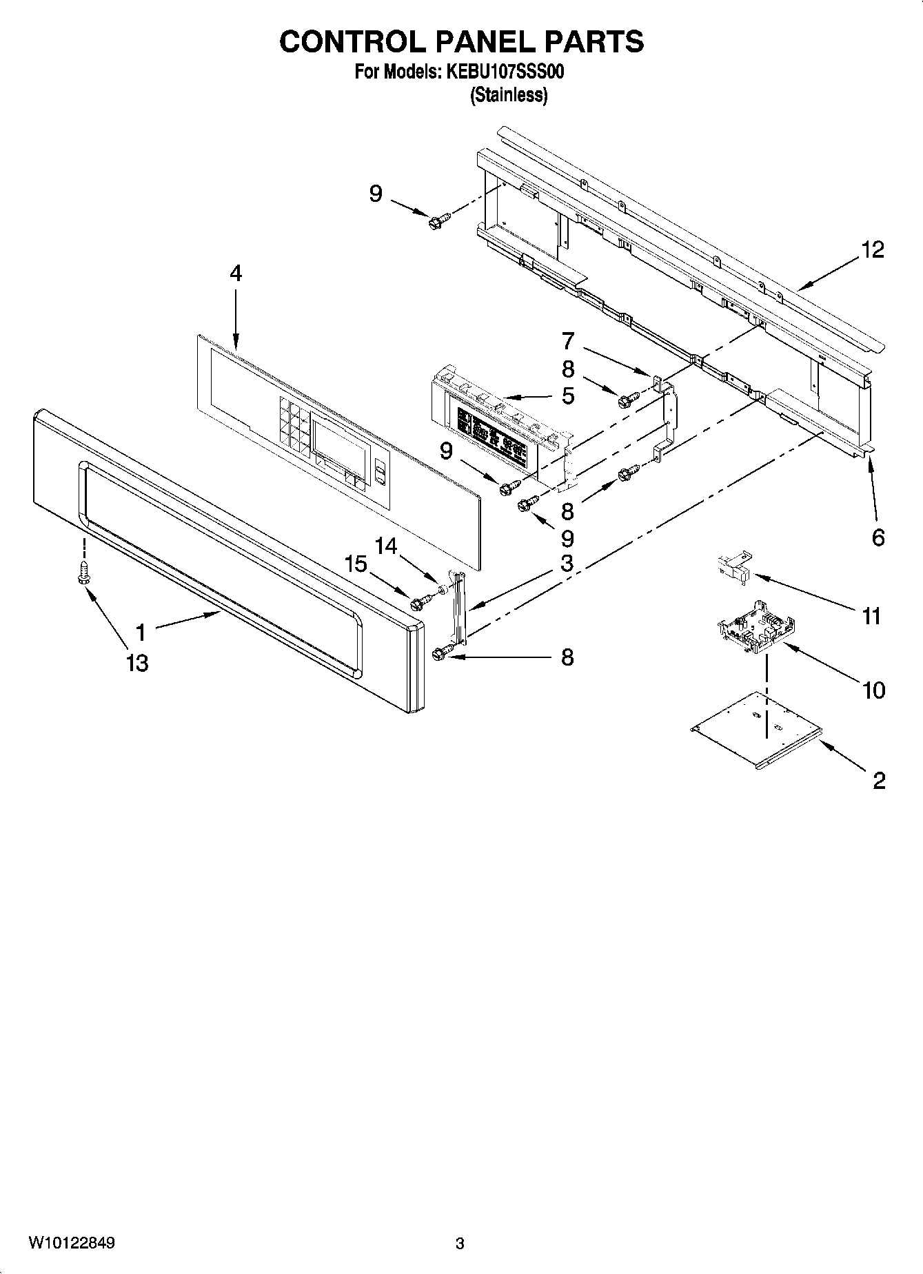 02 - CONTROL PANEL PARTS