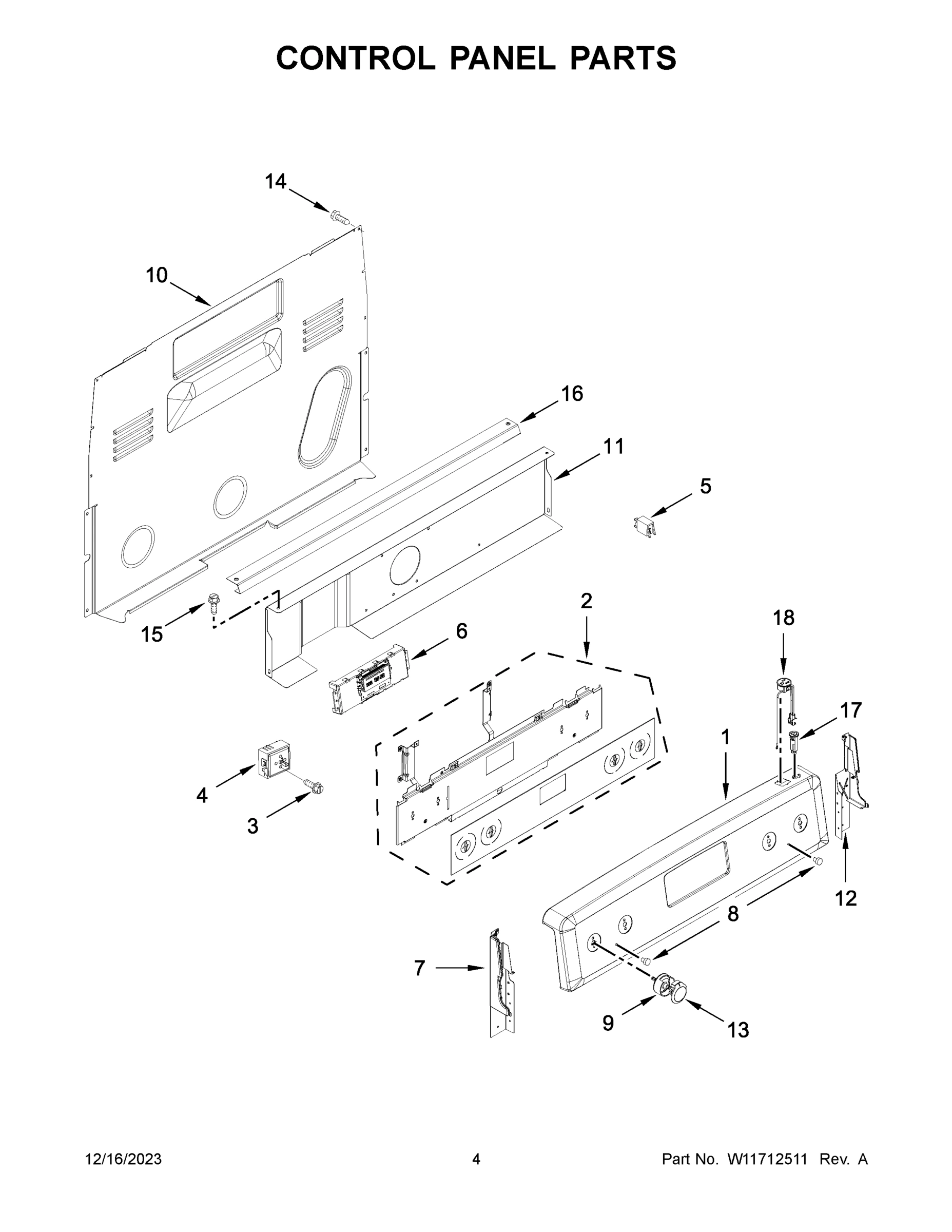 03 - CONTROL PANEL PARTS