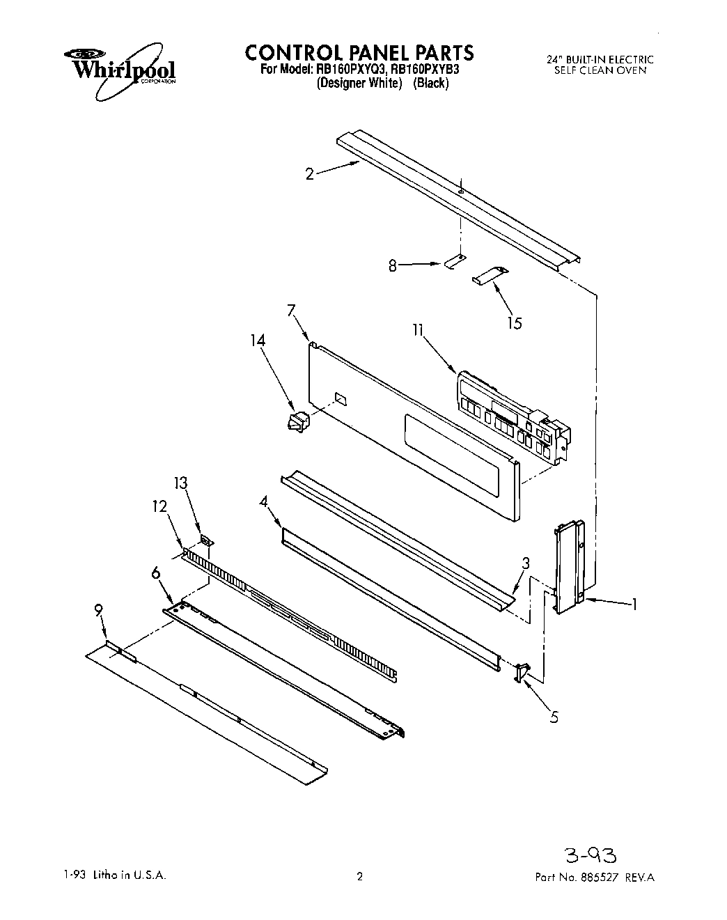 01 - CONTROL PANEL, LIT/OPTIONAL