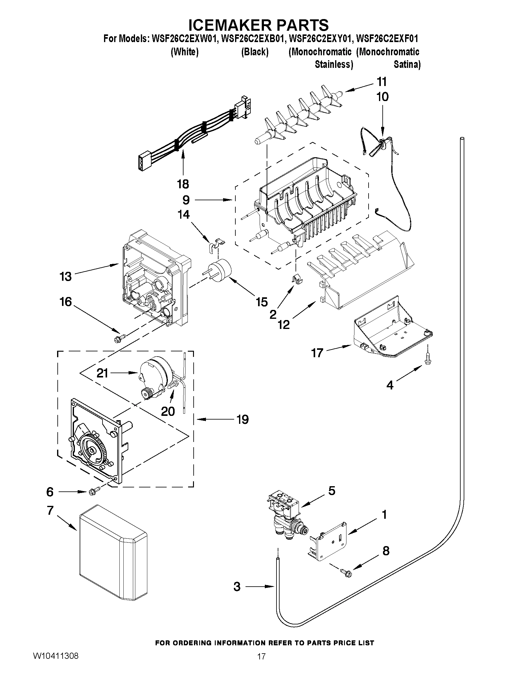 10 - ICEMAKER PARTS