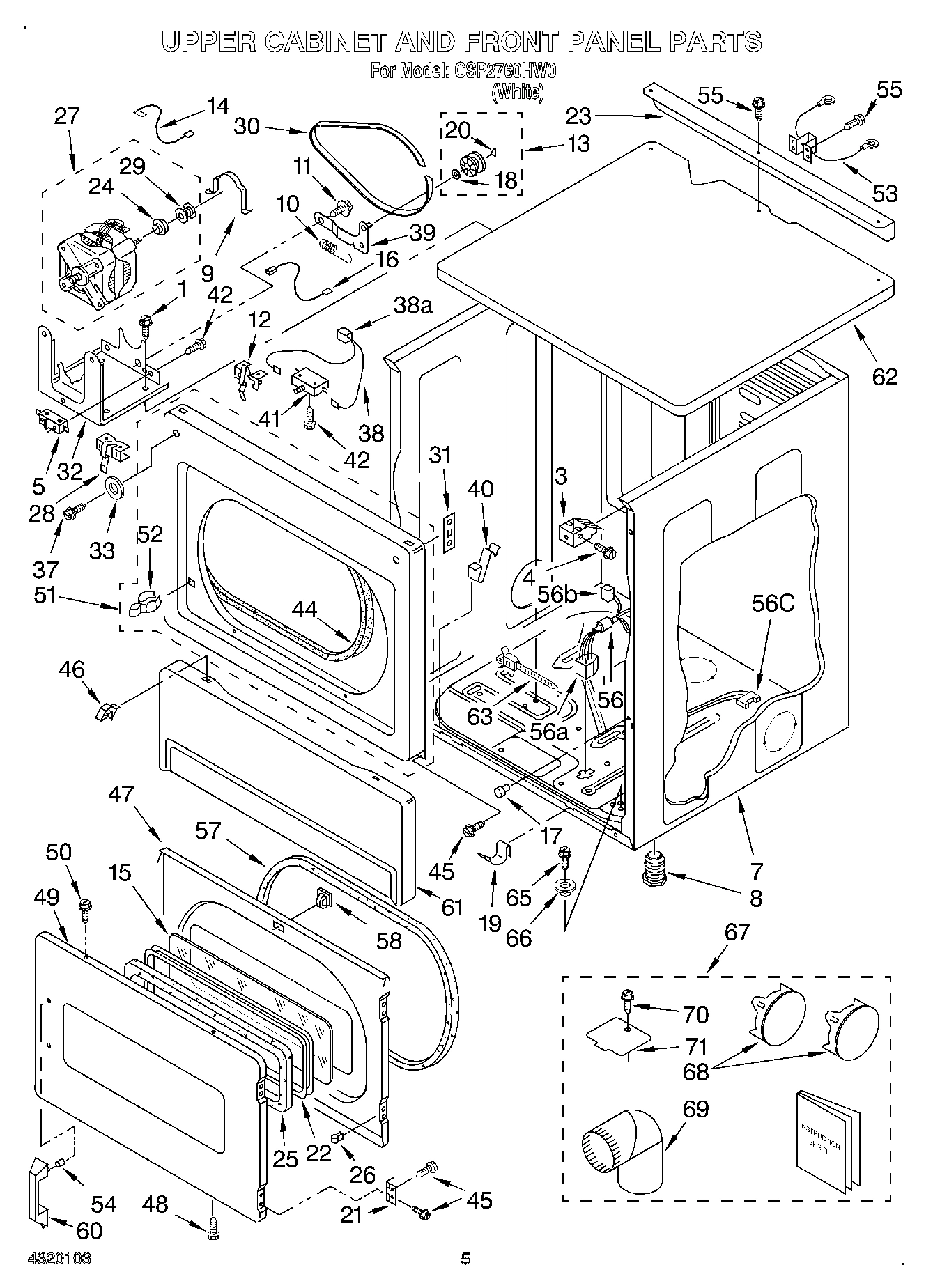 03 - UPPER CABINET AND FRONT PANEL