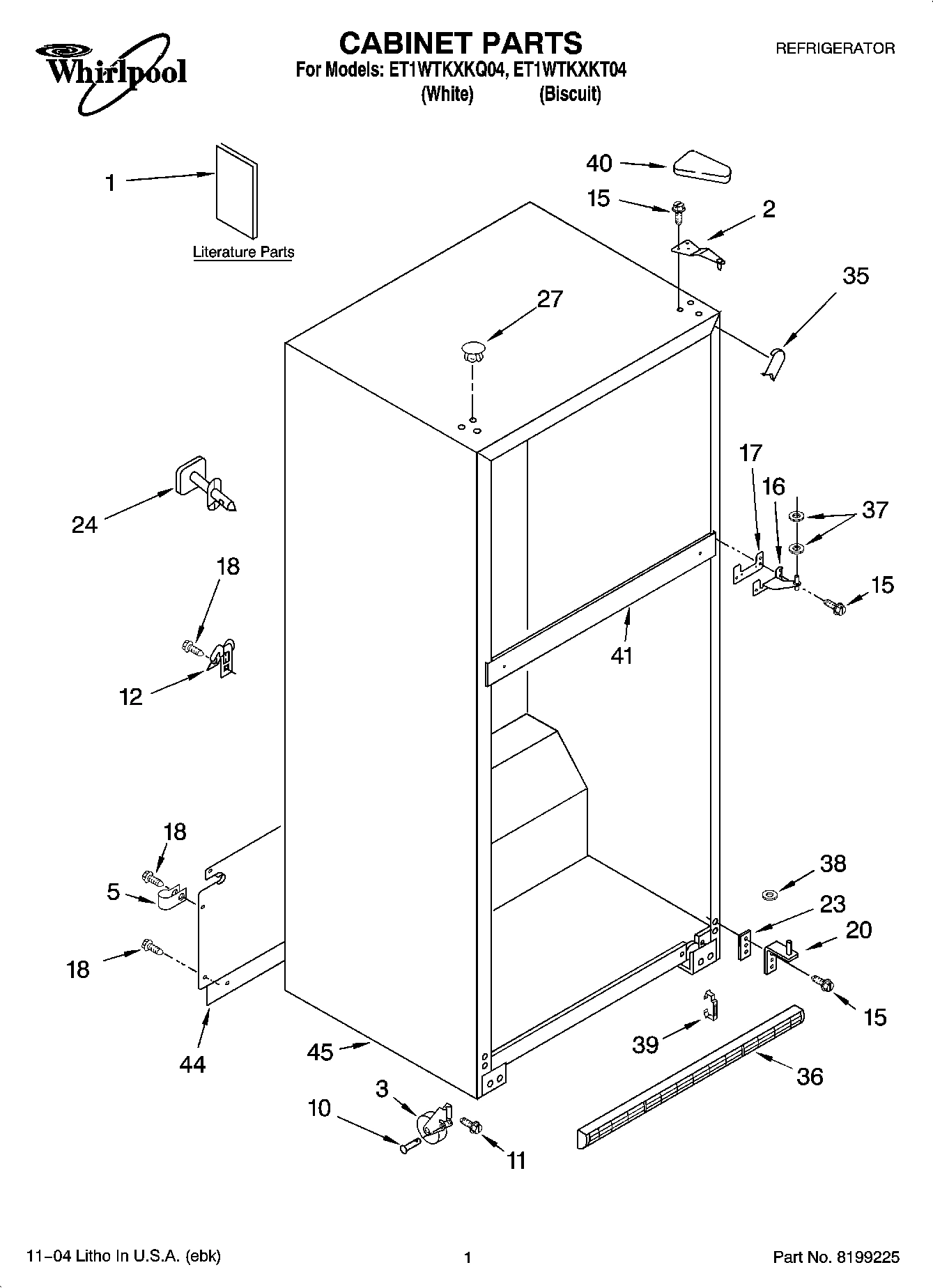 01 - CABINET PARTS