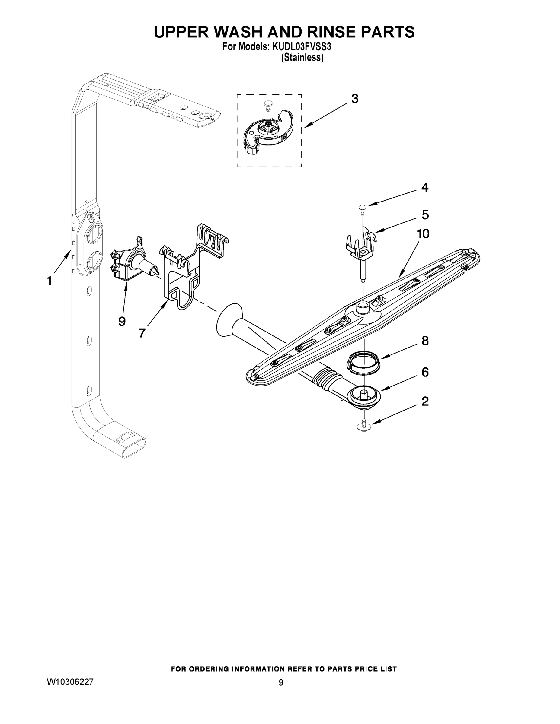 07 - UPPER WASH AND RINSE PARTS