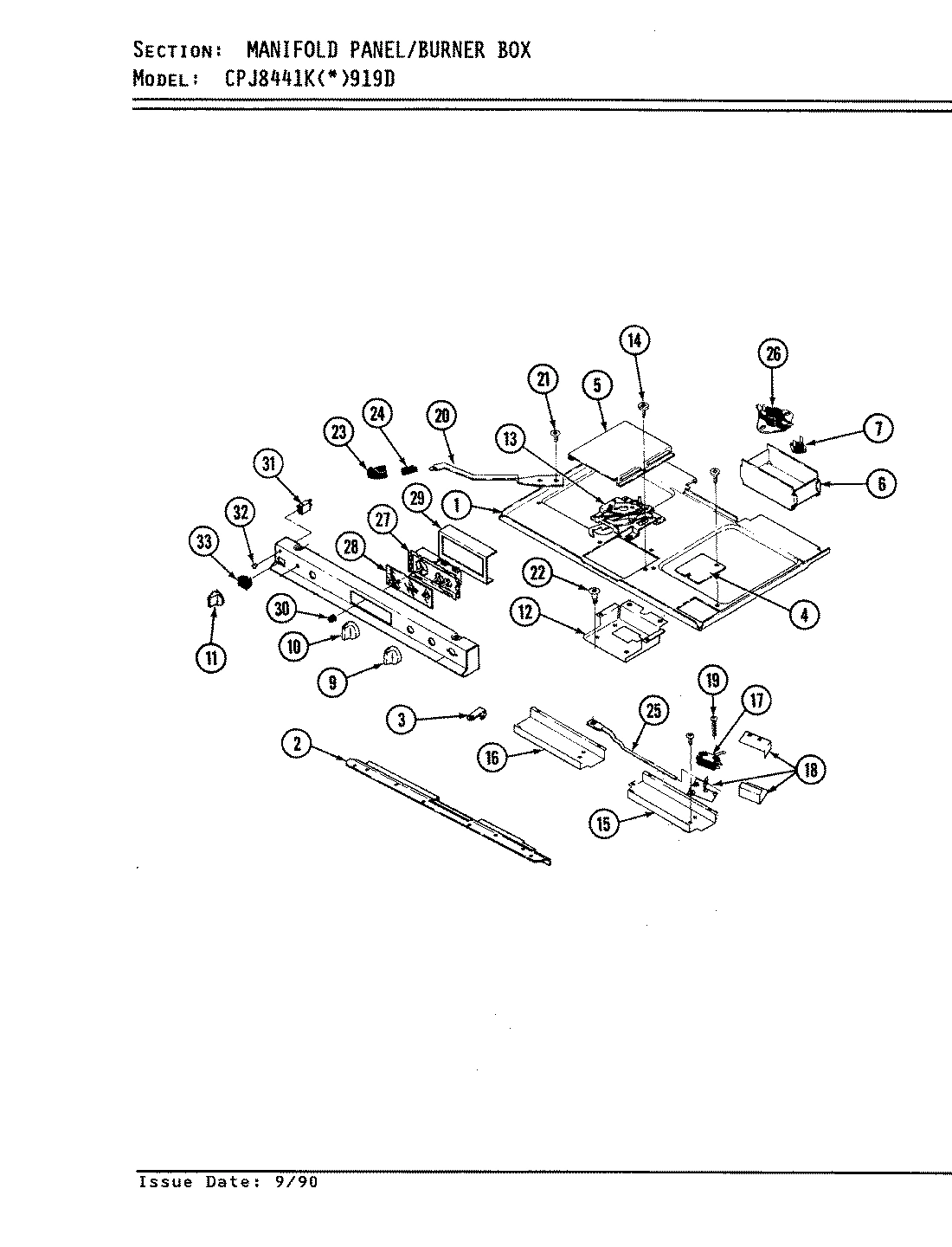 07 - MANIFOLD PANEL/BURNER BOX