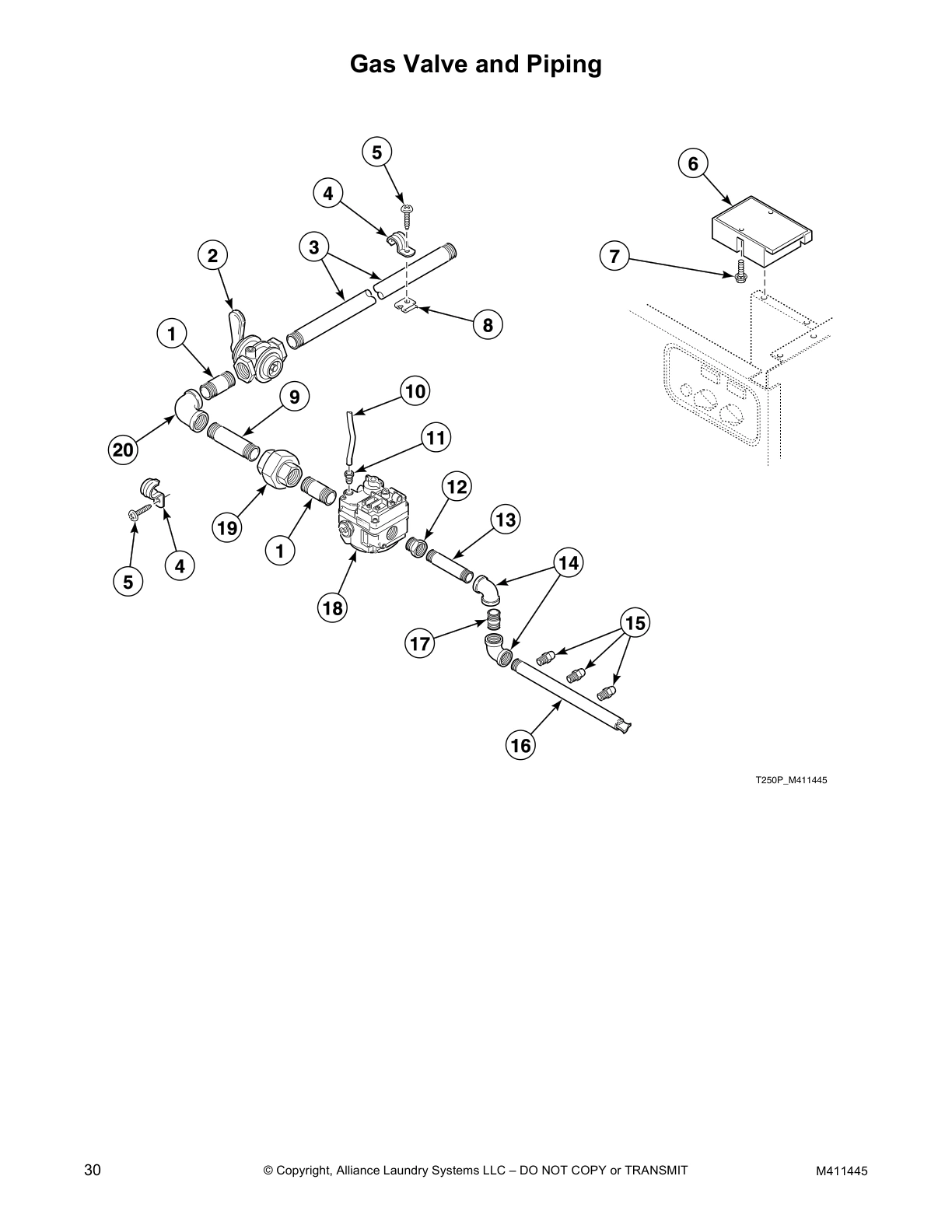 Gas Valve and Piping