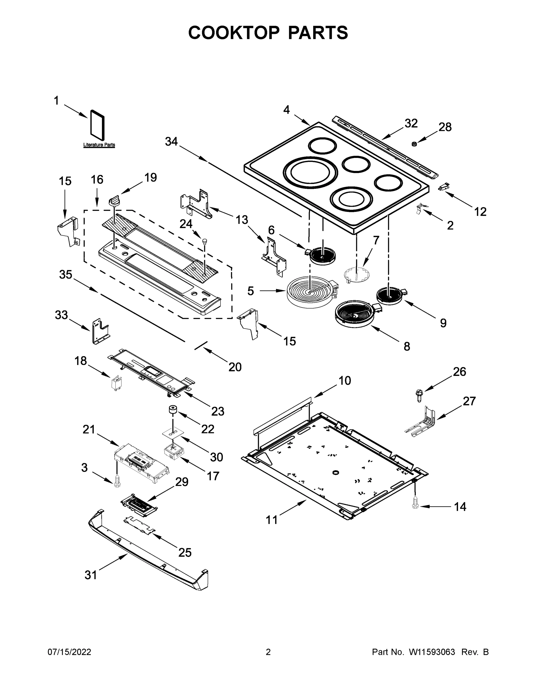 02 - COOKTOP PARTS