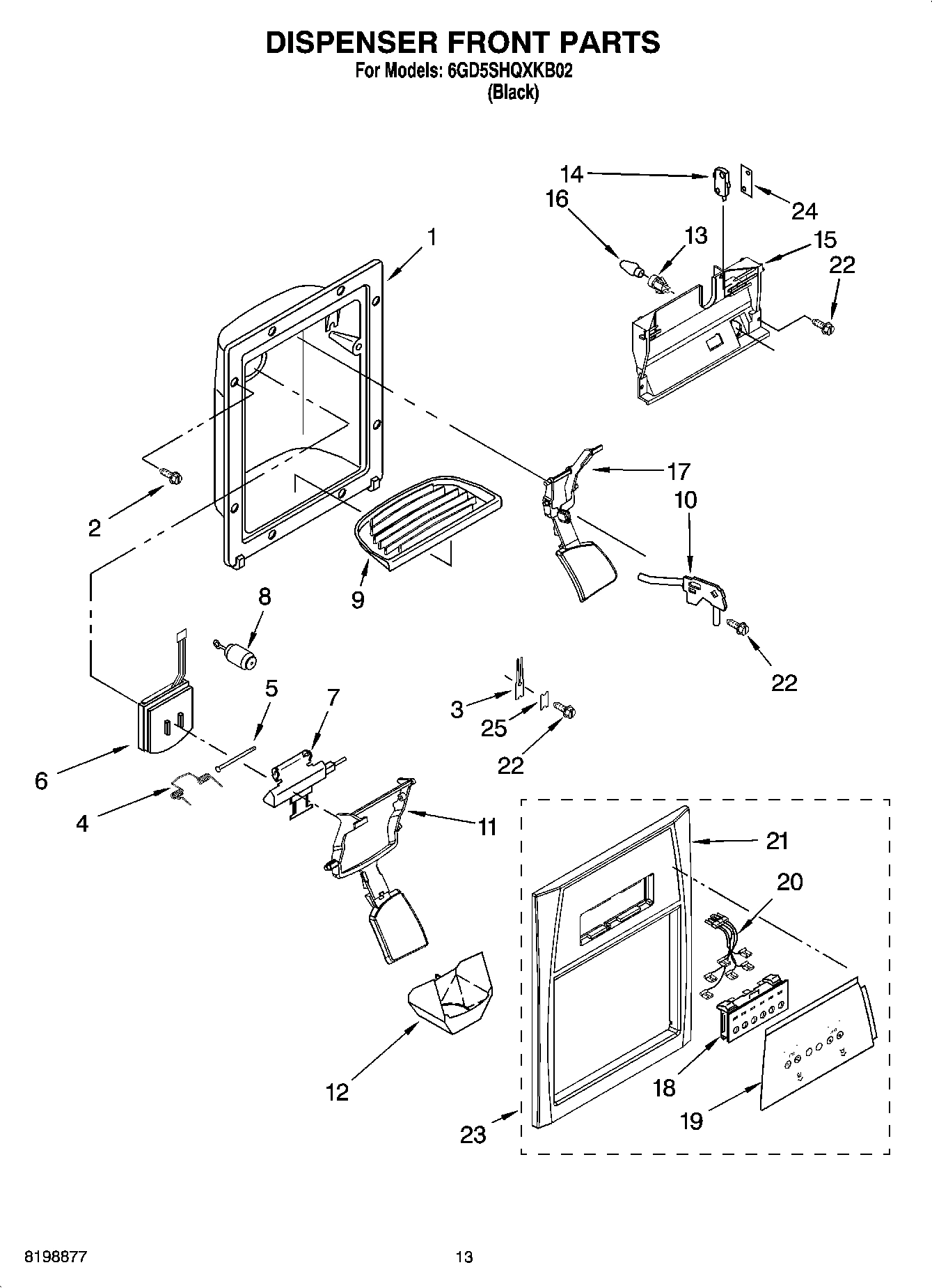 08 - DISPENSER FRONT PARTS