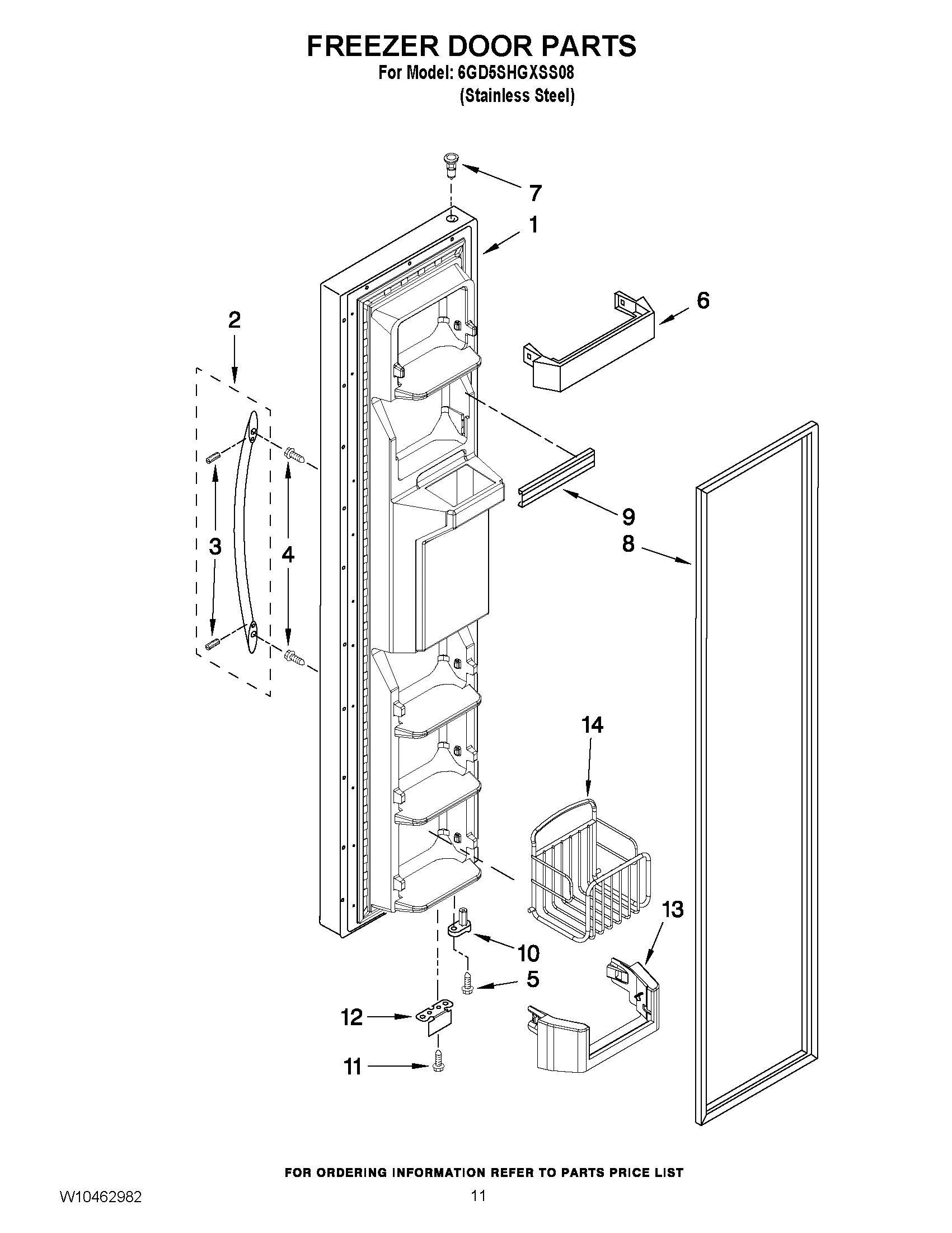 07 - FREEZER DOOR PARTS