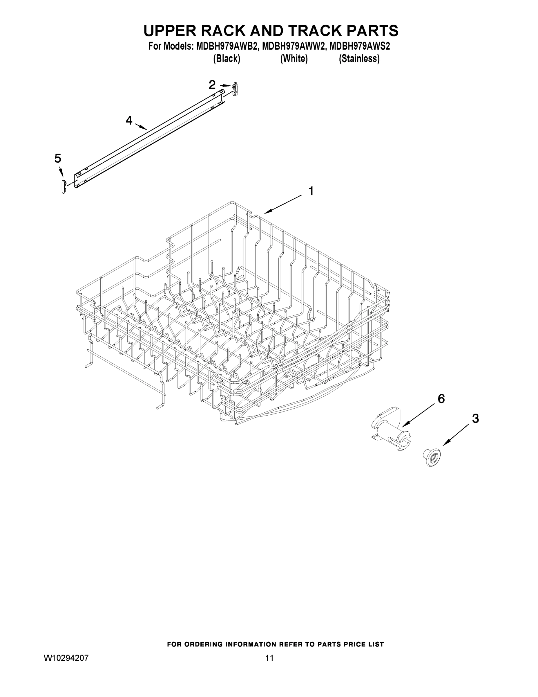 09 - UPPER RACK AND TRACK PARTS