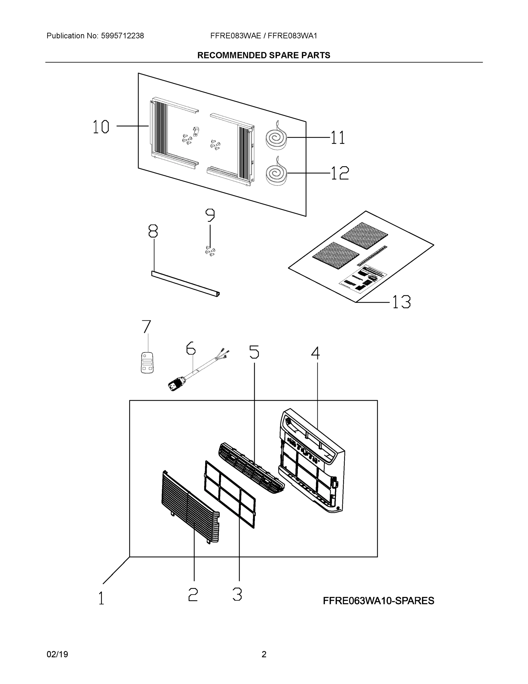 02 - RECOMMENDED SPARE PARTS