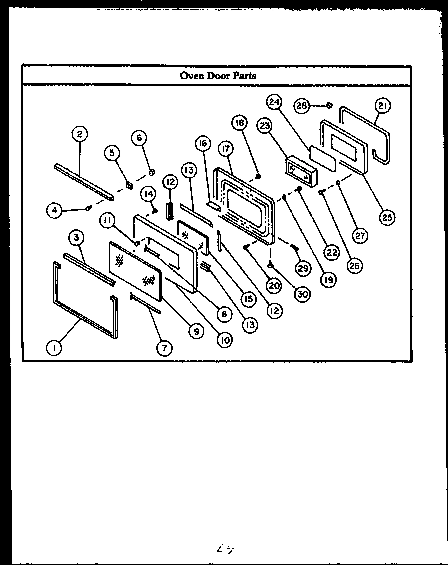 05 - OVEN DOOR PARTS