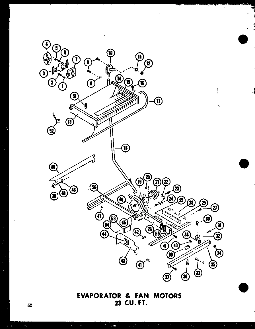 03 - EVAP & FAN MOTORS 23 CU. FT.