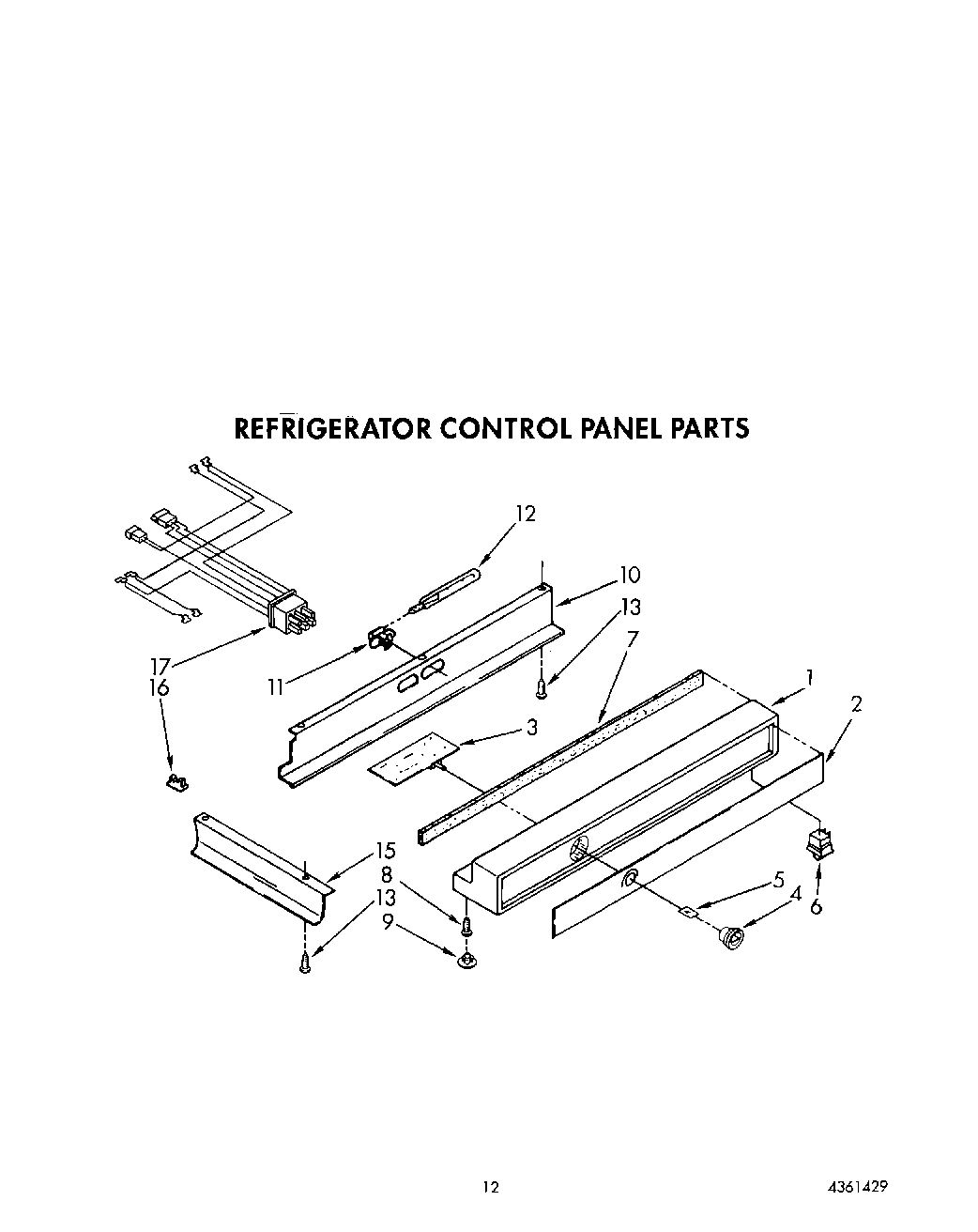 09 - REFRIGERATOR CONTROL PANEL