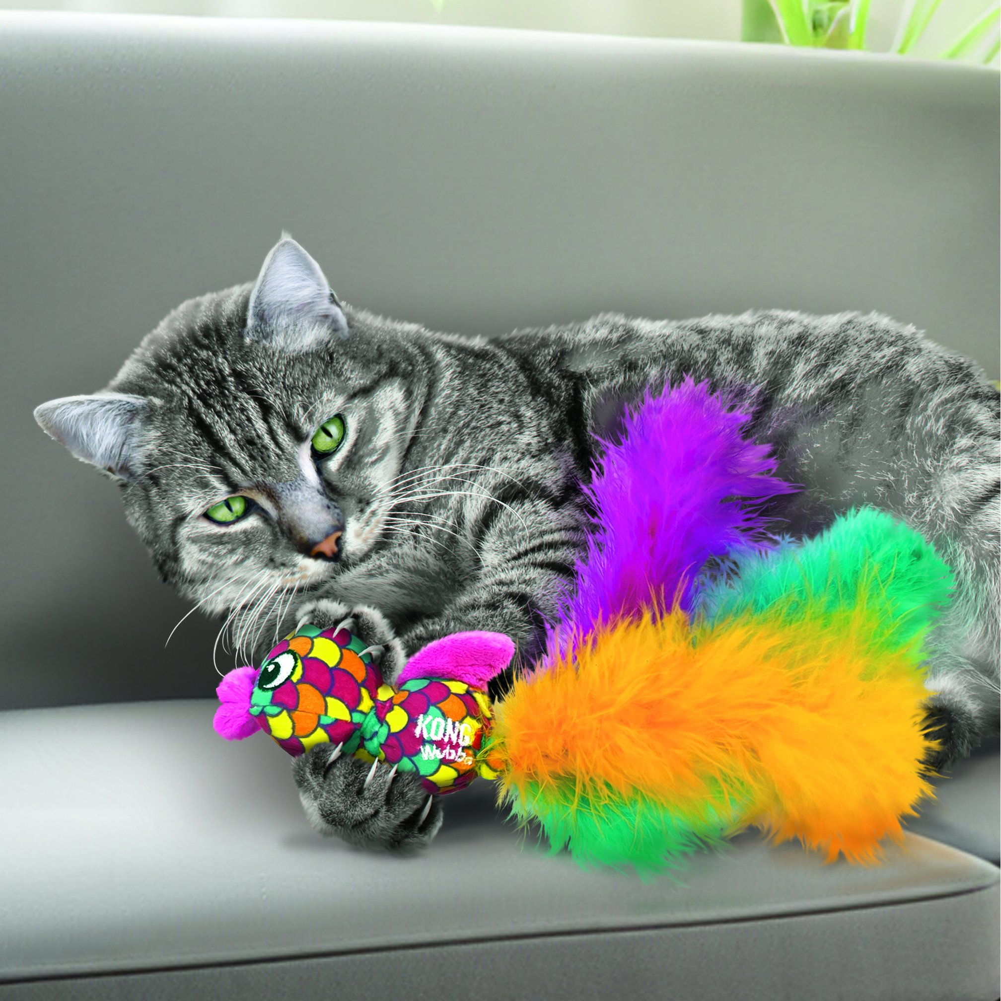 Cat Wubba™ Fish Assorted lifestyle product image