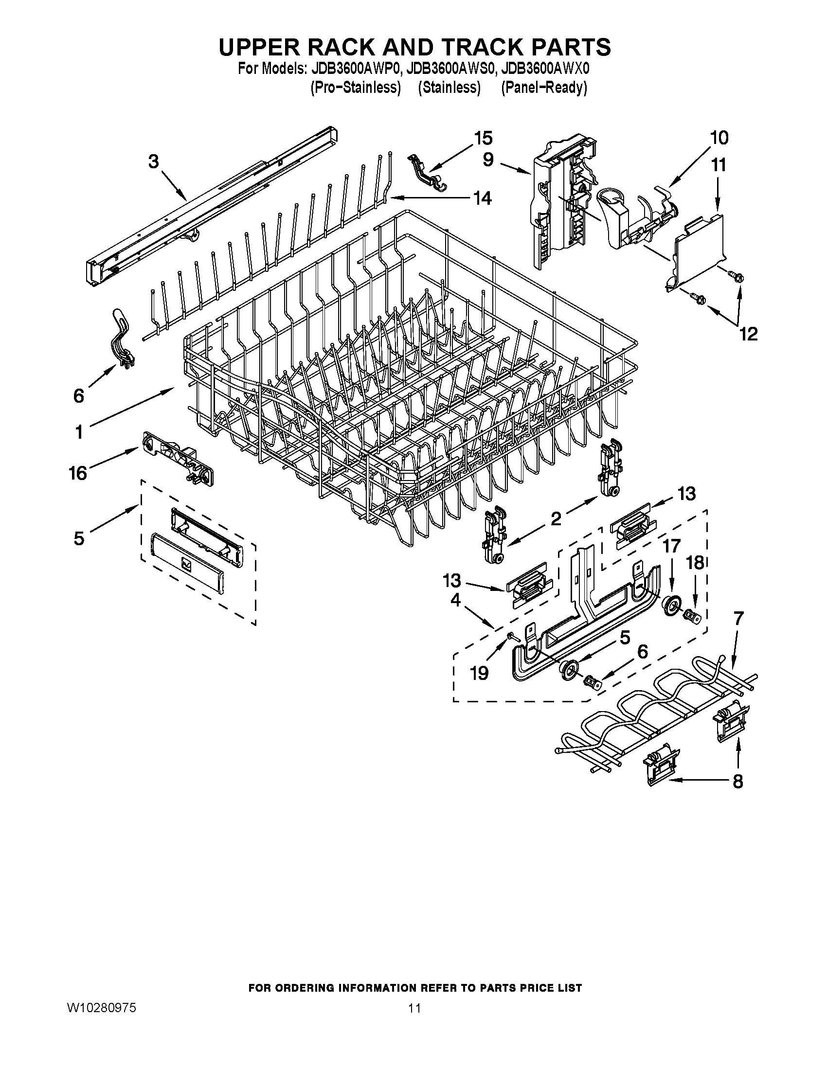 09 - UPPER RACK AND TRACK PARTS