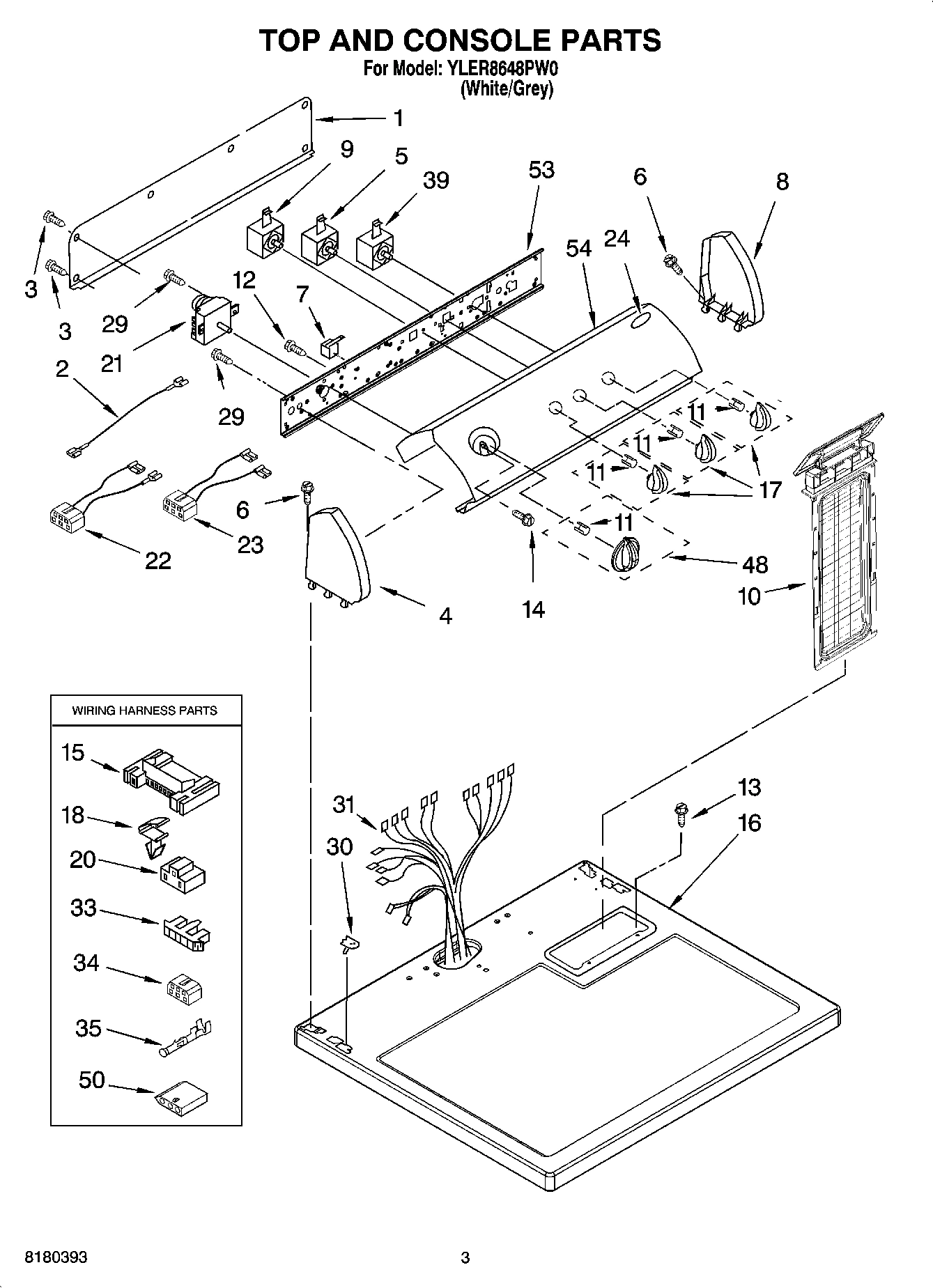 02 - TOP AND CONSOLE PARTS