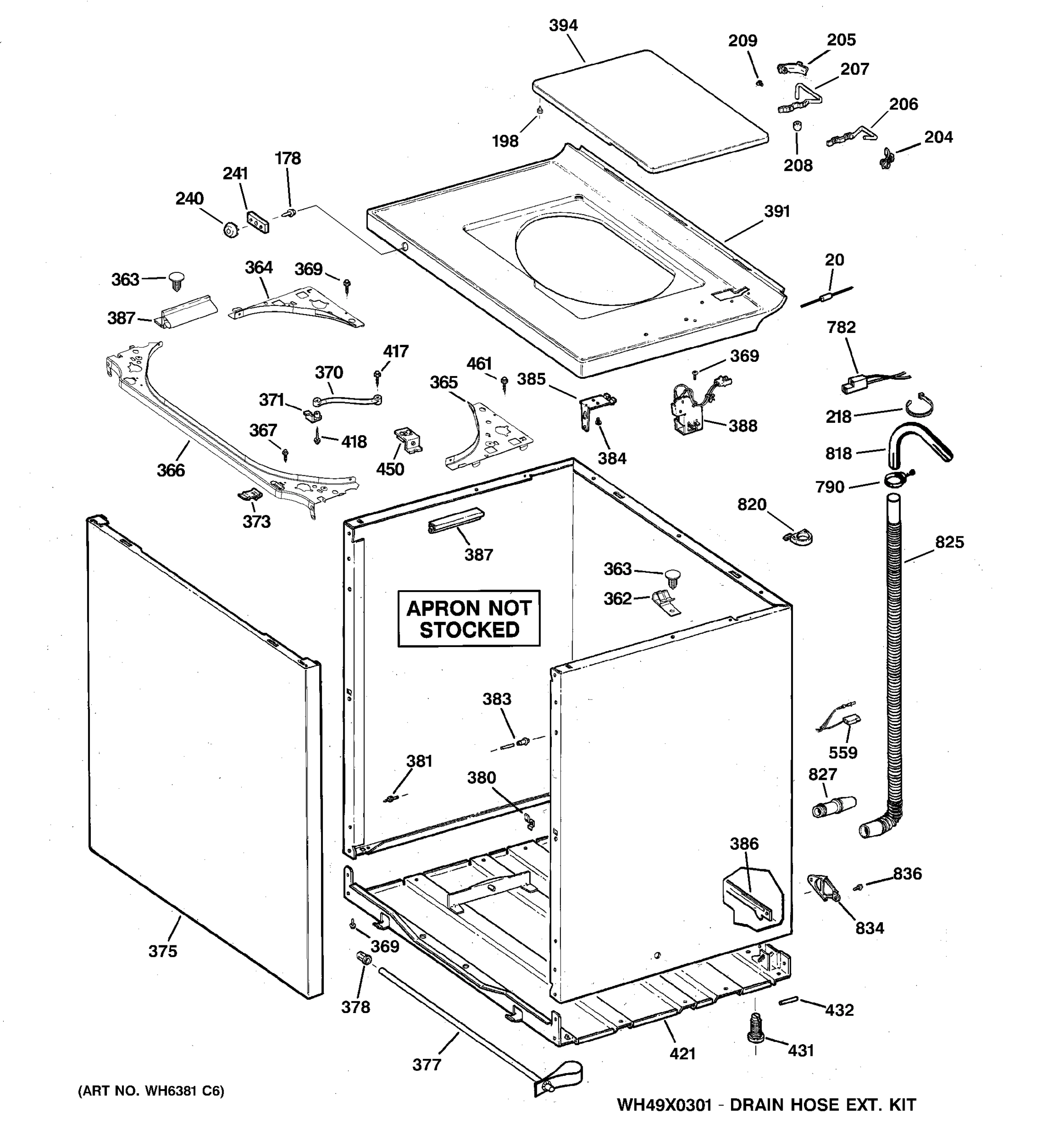 CABINET, COVER & FRONT PANEL