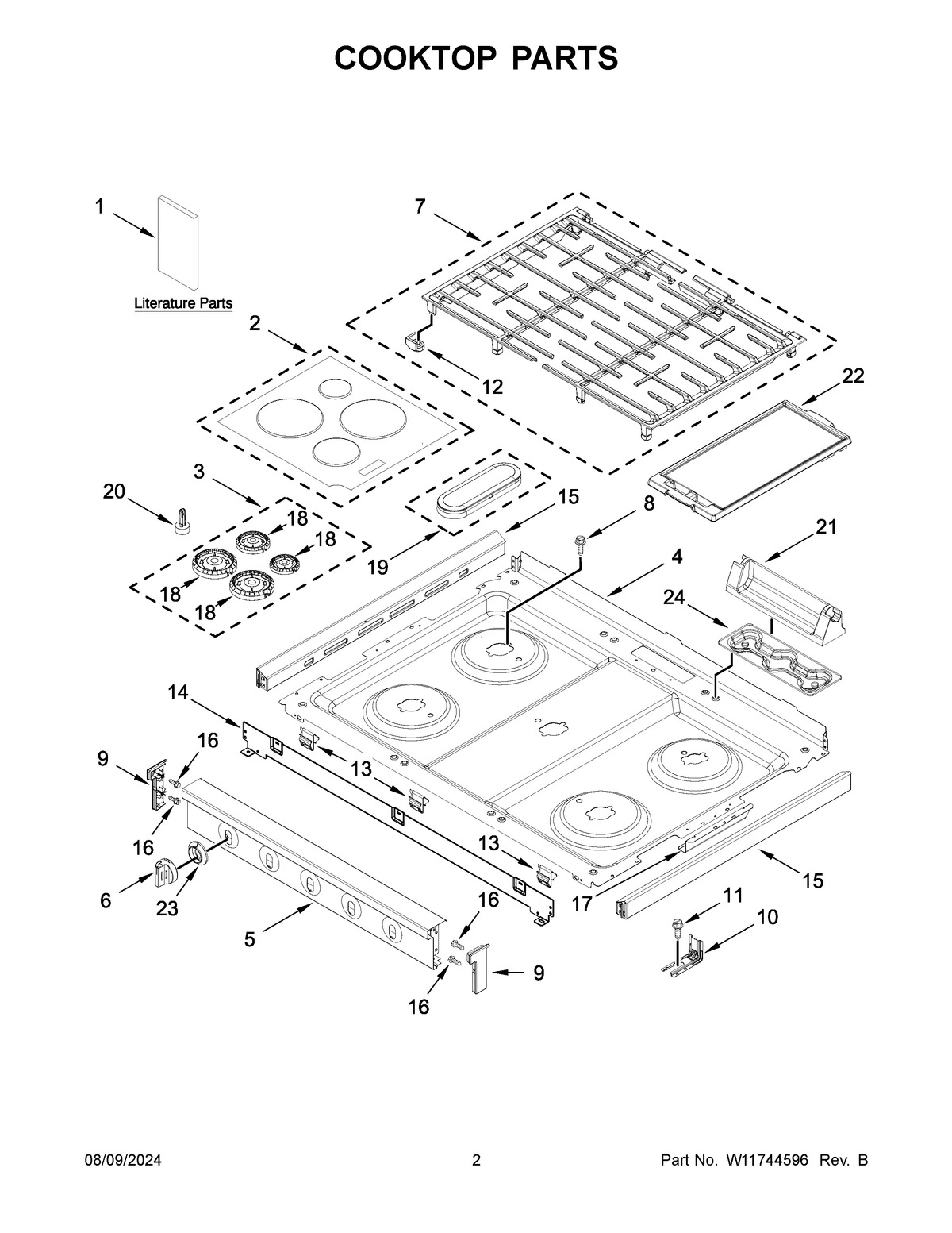 02 - COOKTOP PARTS