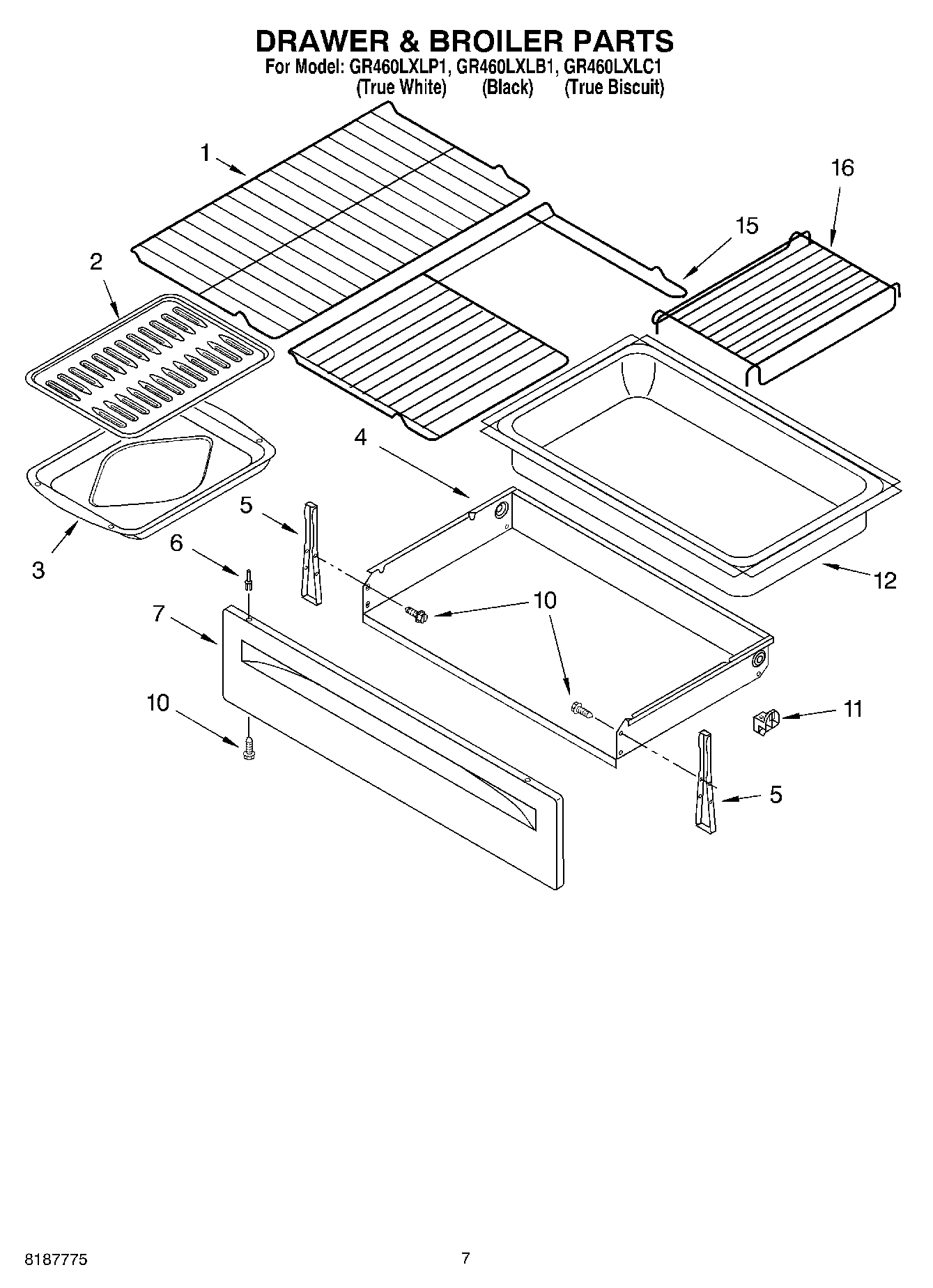 05 - DRAWER & BROILER PARTS, MISCELLANEOUS PARTS