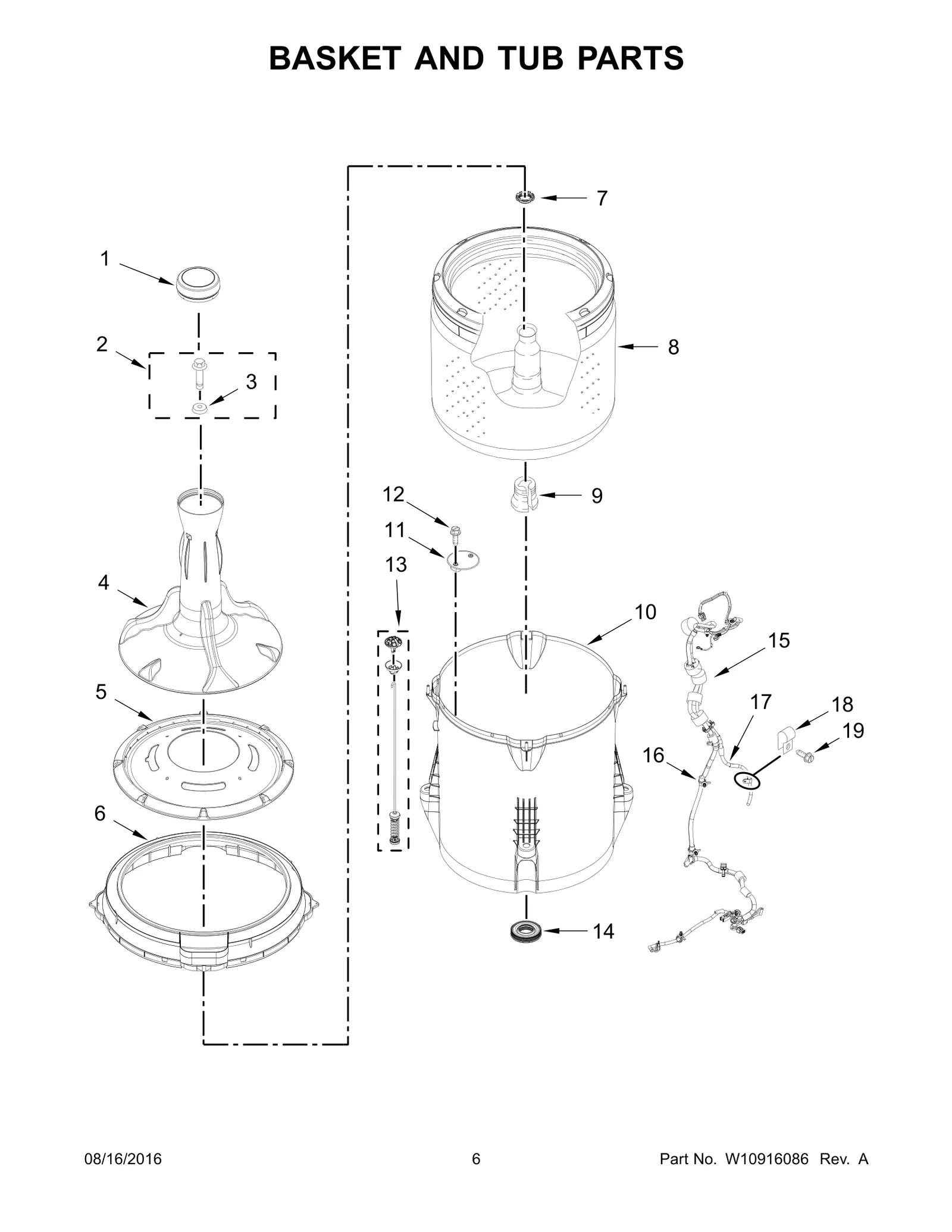 BASKET AND TUB PARTS
