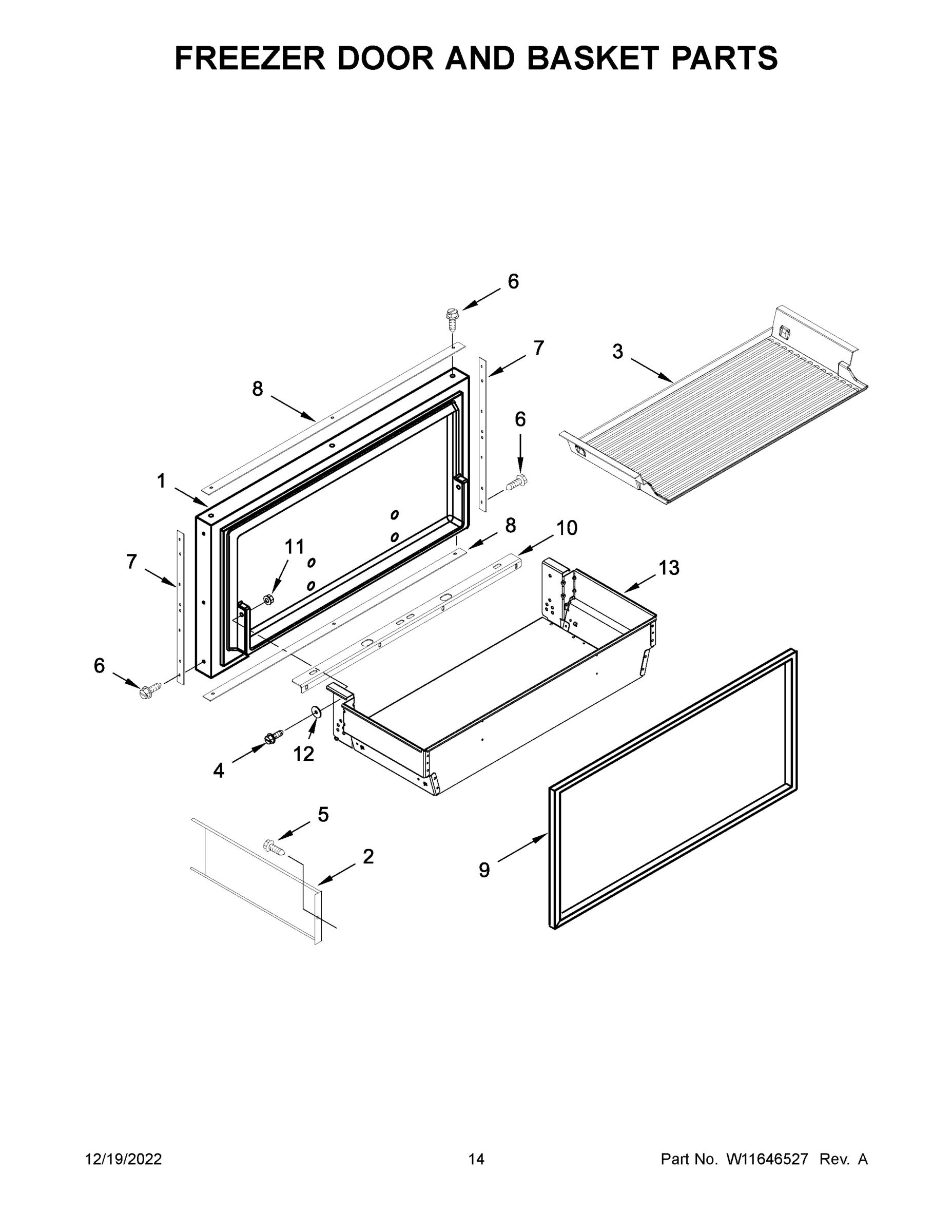 08 - FREEZER DOOR AND BASKET PARTS