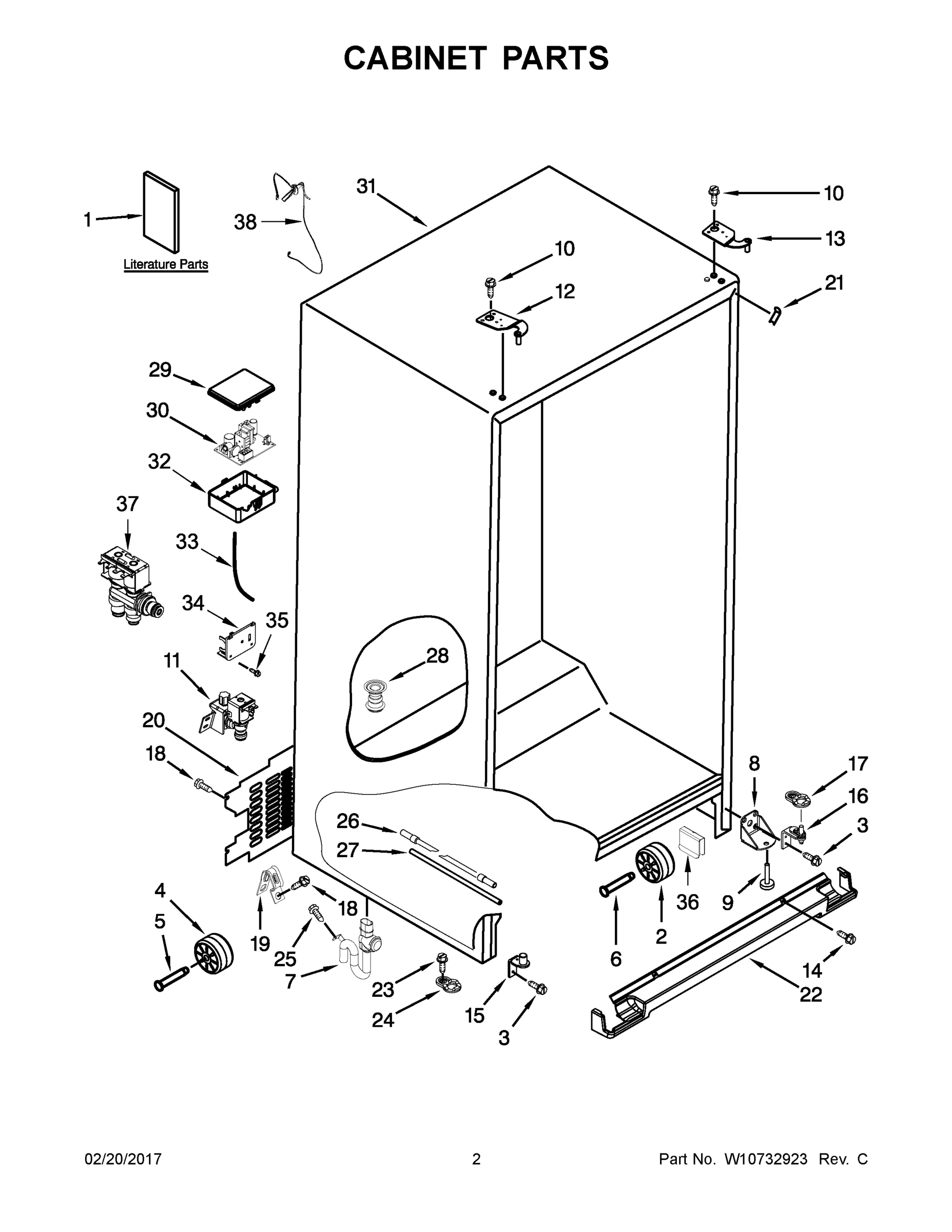 02 - CABINET PARTS