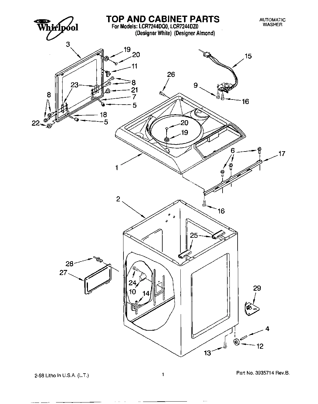 01 - TOP AND CABINET