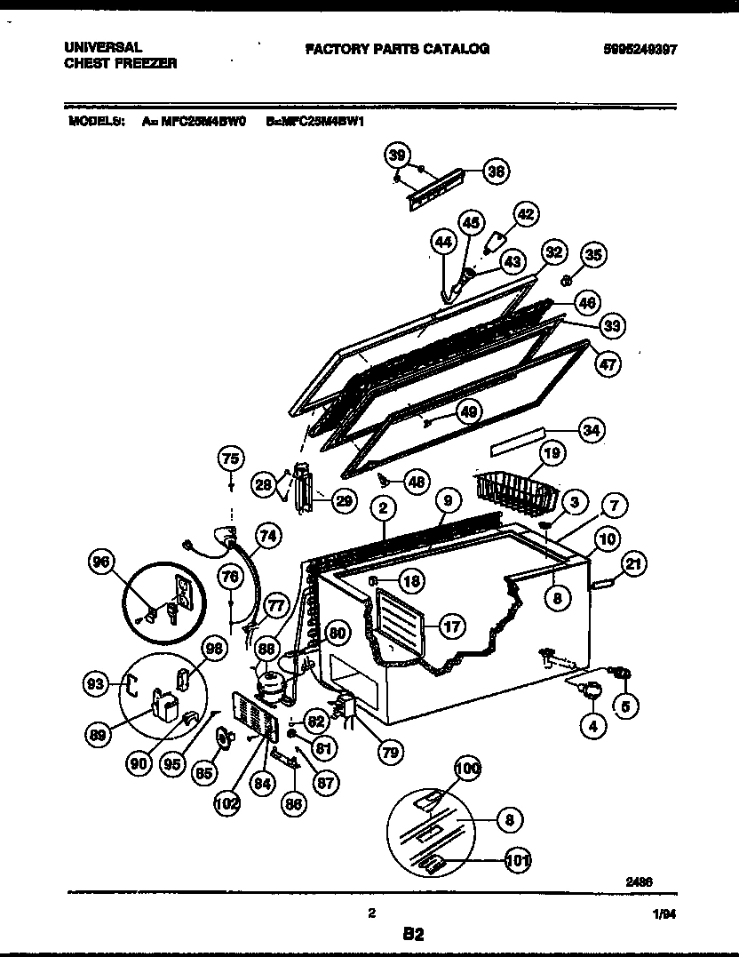 02 - CHEST FREEZER PARTS