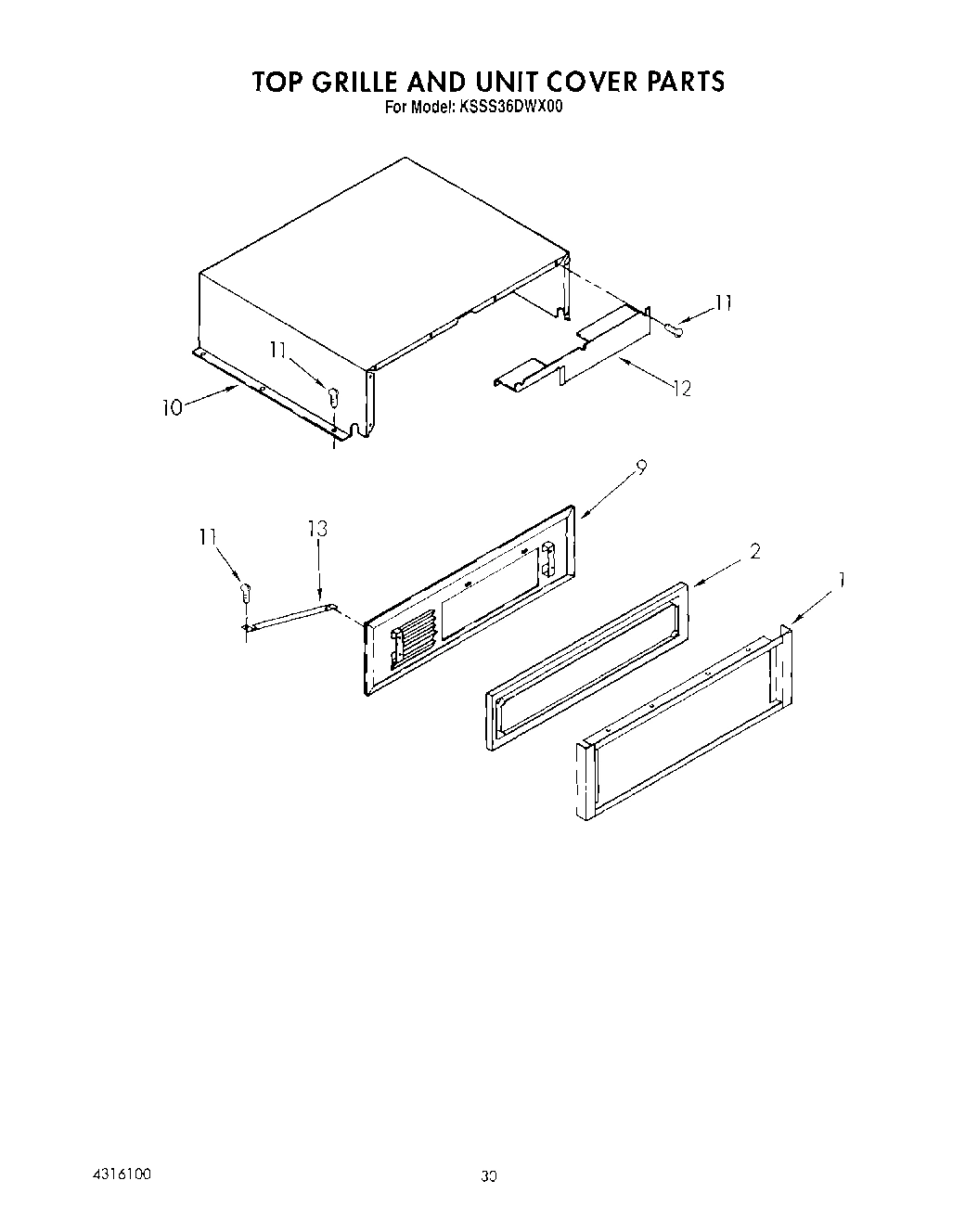 17 - TOP GRILLE AND UNIT COVER