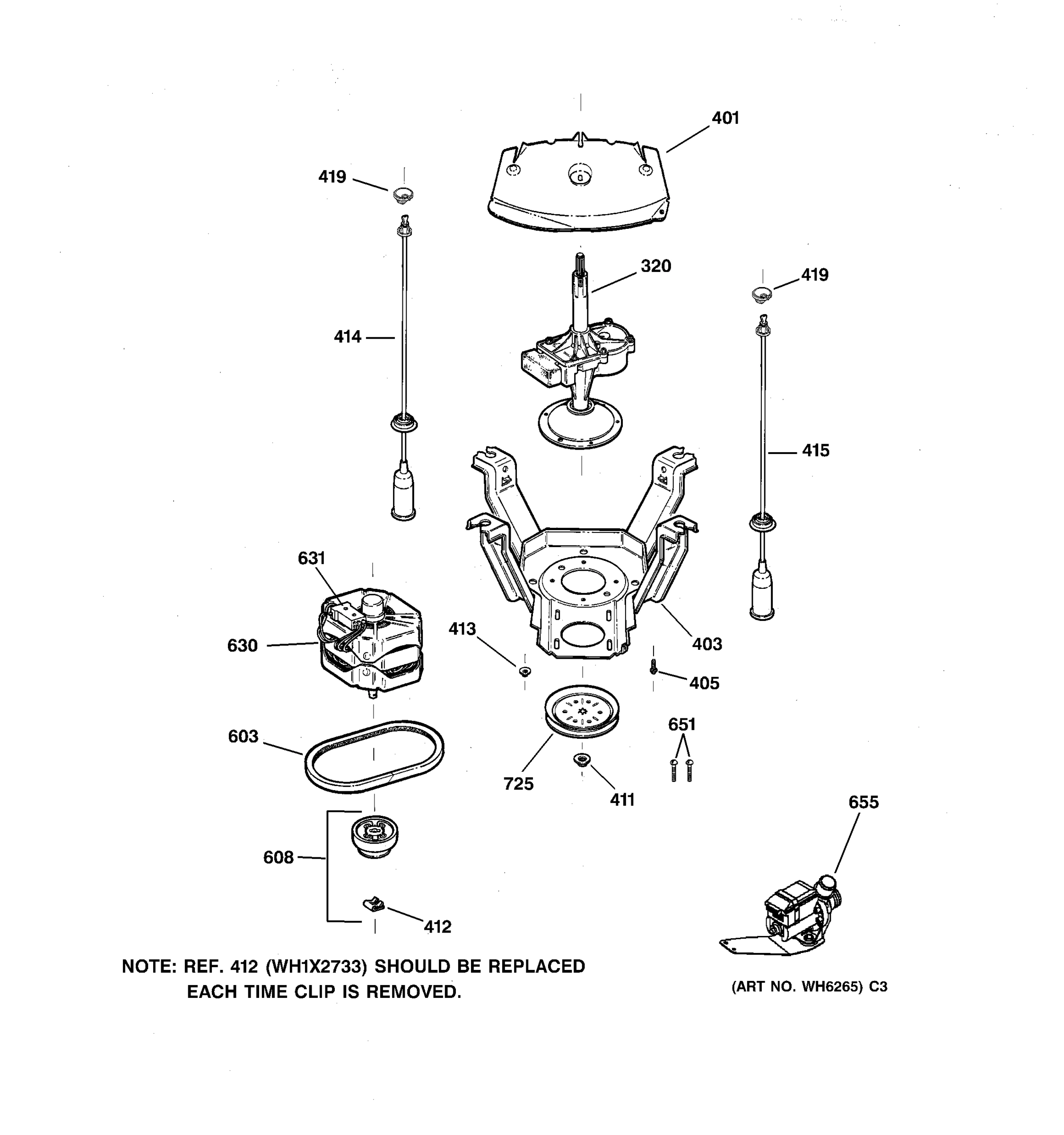SUSPENSION, PUMP & DRIVE COMPONENTS